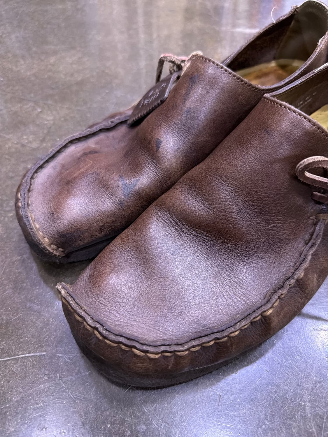 클락스 오리지널 러거 슈즈 브라운 레더 로퍼 275 상품이미지3