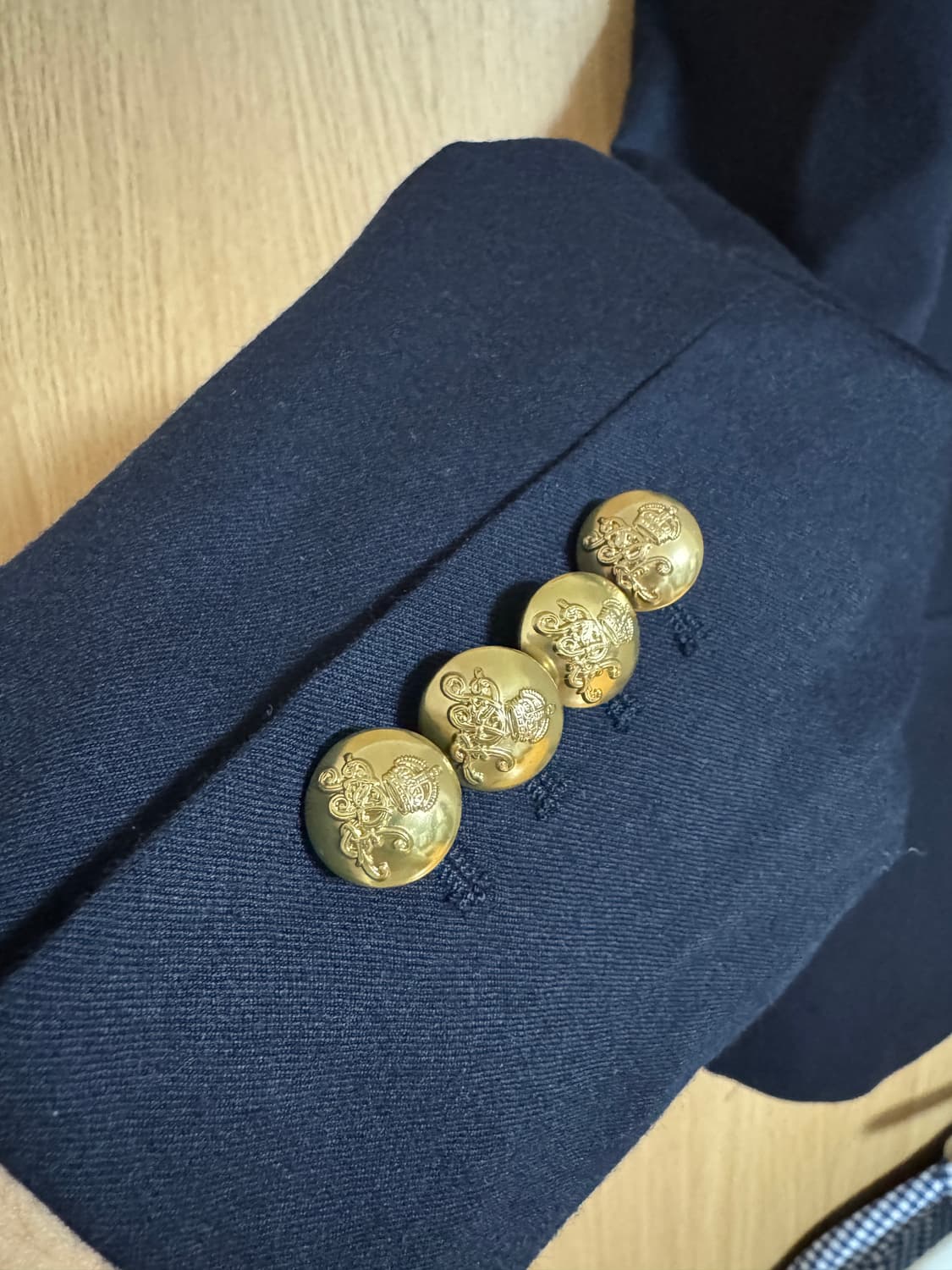 [새상품]폴로 랄프로렌 네이비 금장 개버딘 블레이저 (42R) 상품이미지6