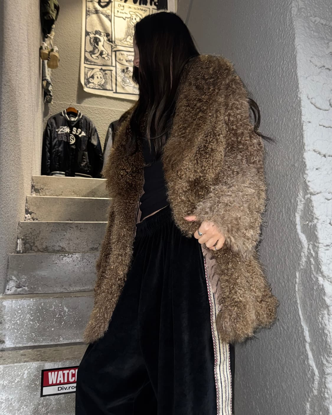 일본빈티지 퍼자켓 상품이미지1