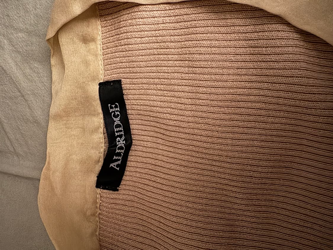 베이지 타이 골지 니트 상품이미지4