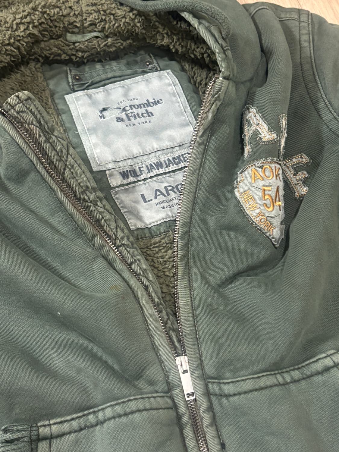 아베크롬비 울프죠 후드 L 상품이미지3