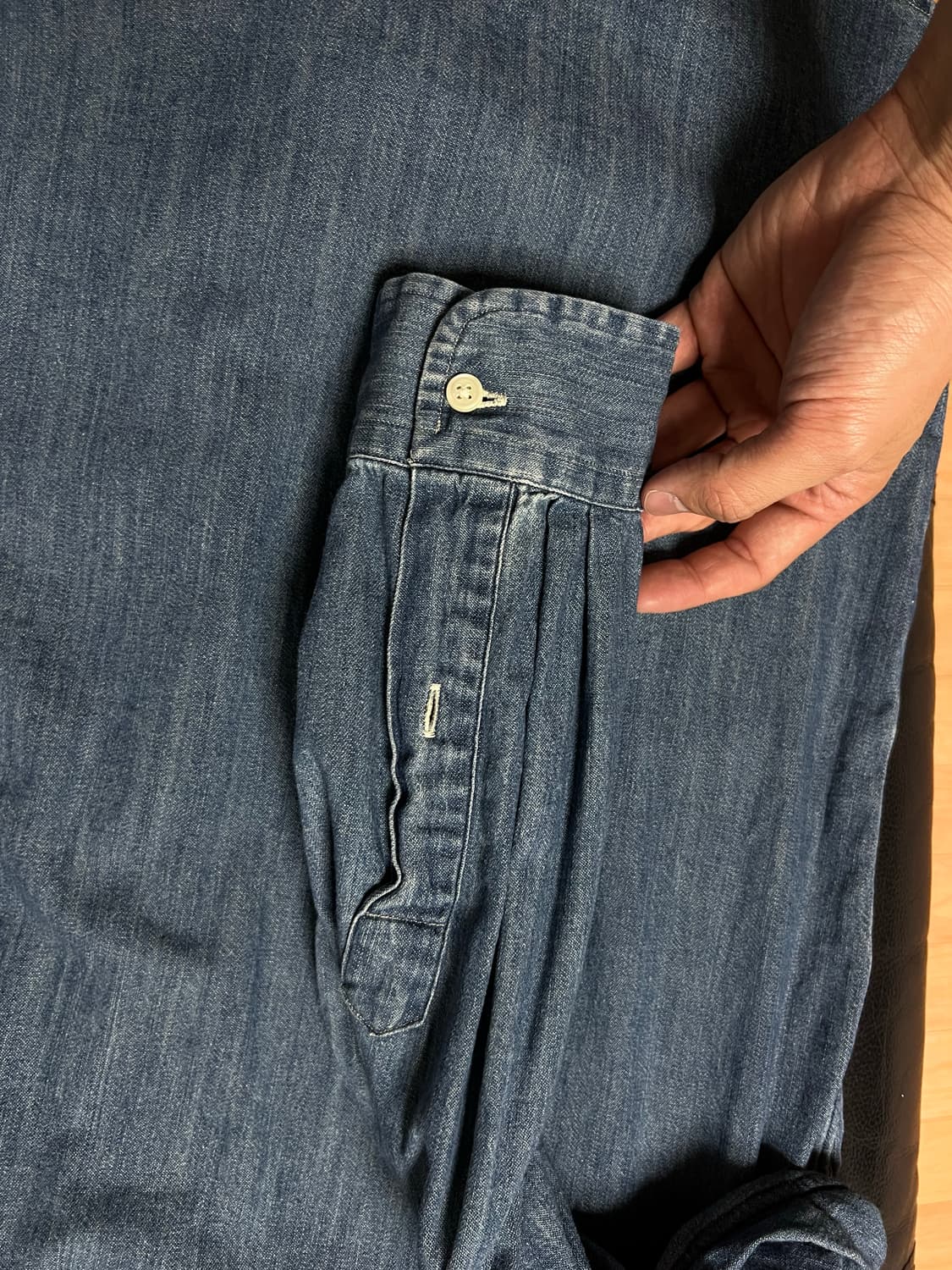 폴로 클래식핏 데님셔츠 M 사이즈 상품이미지6