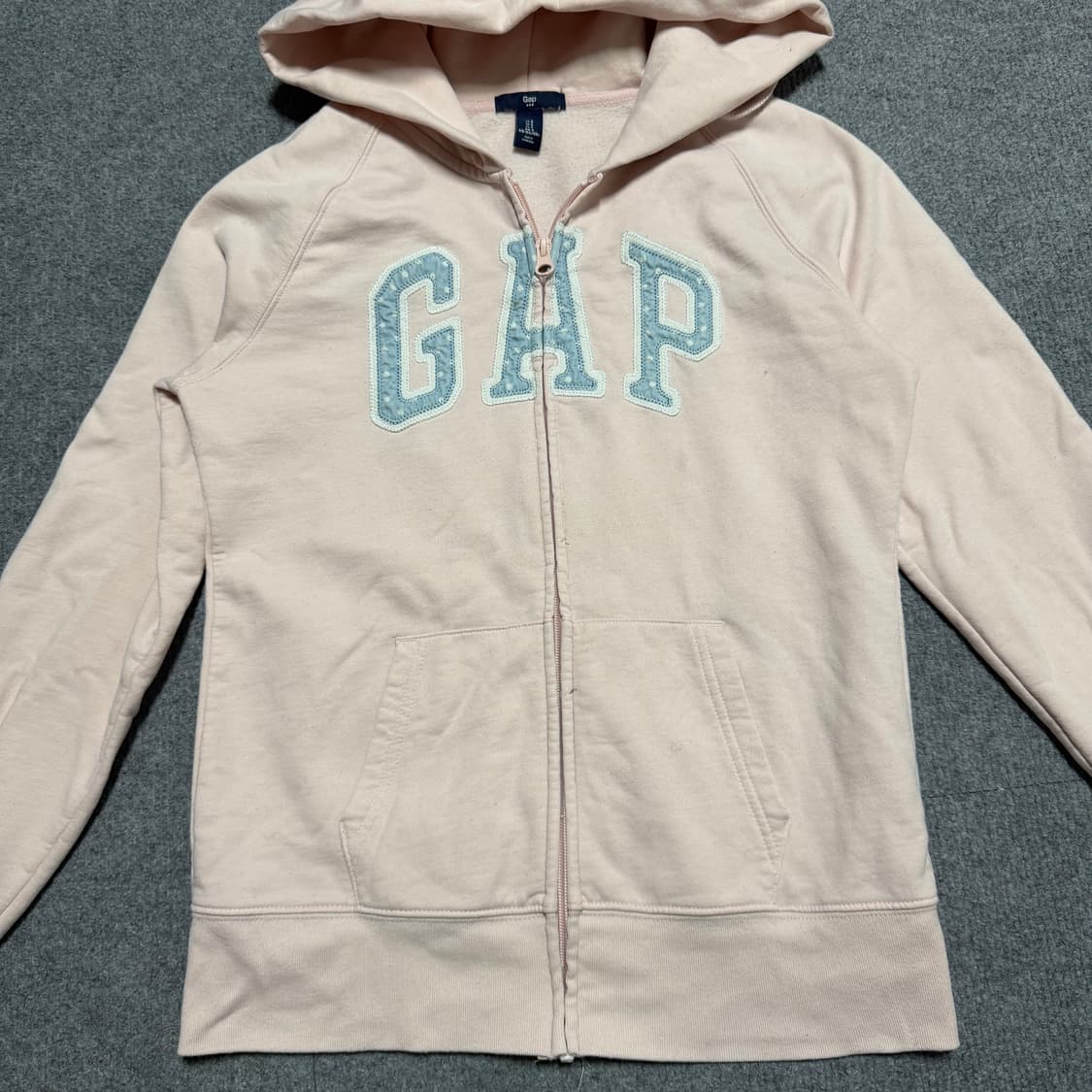갭 연핑크 후드집업 s  상품이미지2