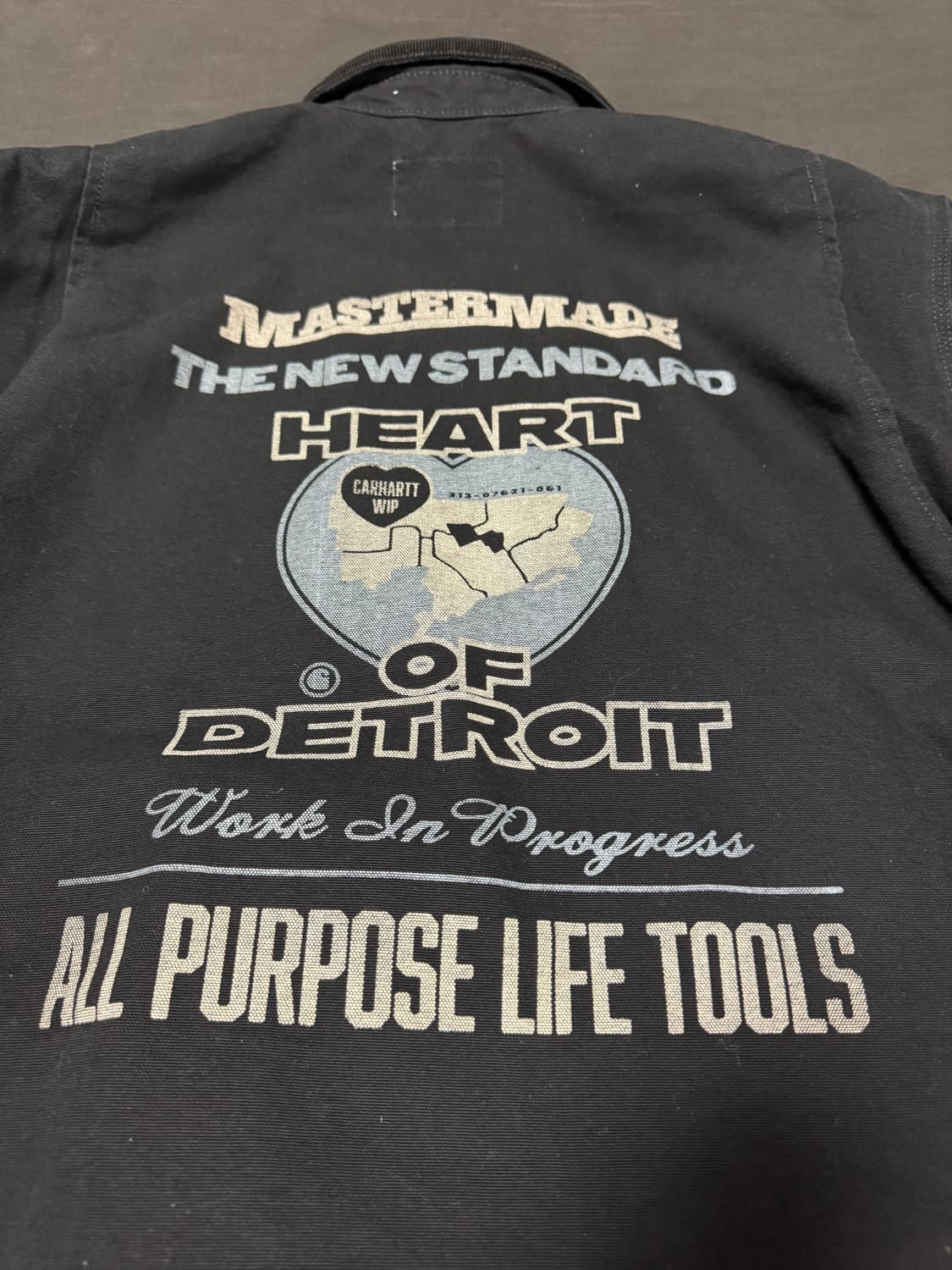 정품 4회착용 칼하트WIP 아르칸 아칸 그래픽 자켓 블랙 M 상품이미지5