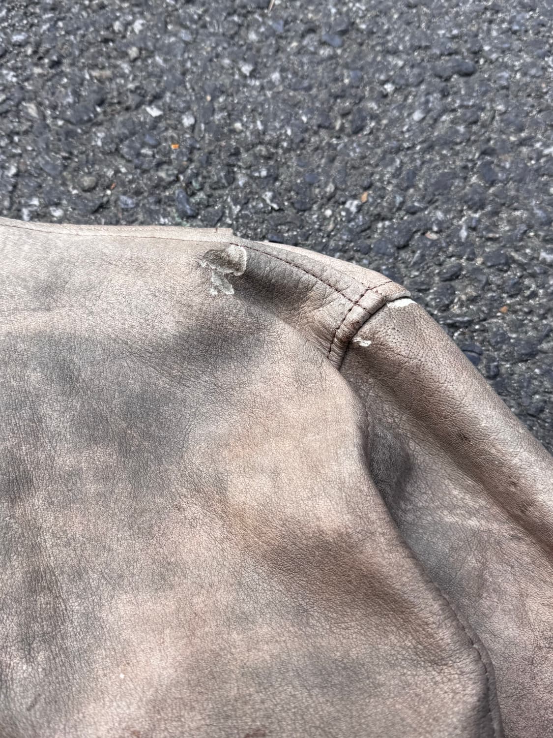 더티 페이딩 양가죽 라이더자켓  상품이미지9