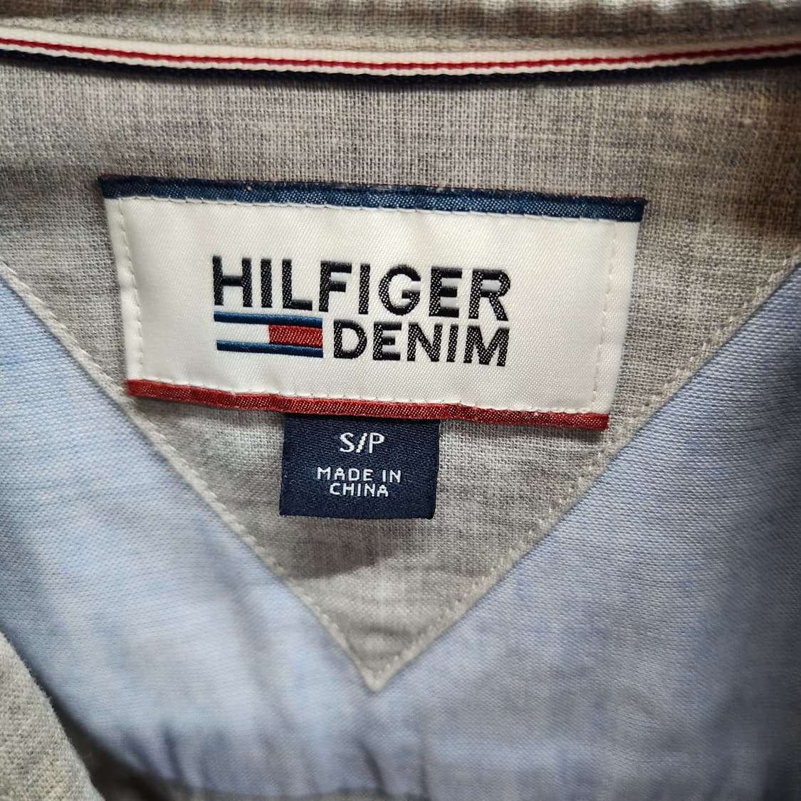 타미힐피거 로고 원포켓 린넨혼방 반팔셔츠 S(M) 남여공용 상품이미지5