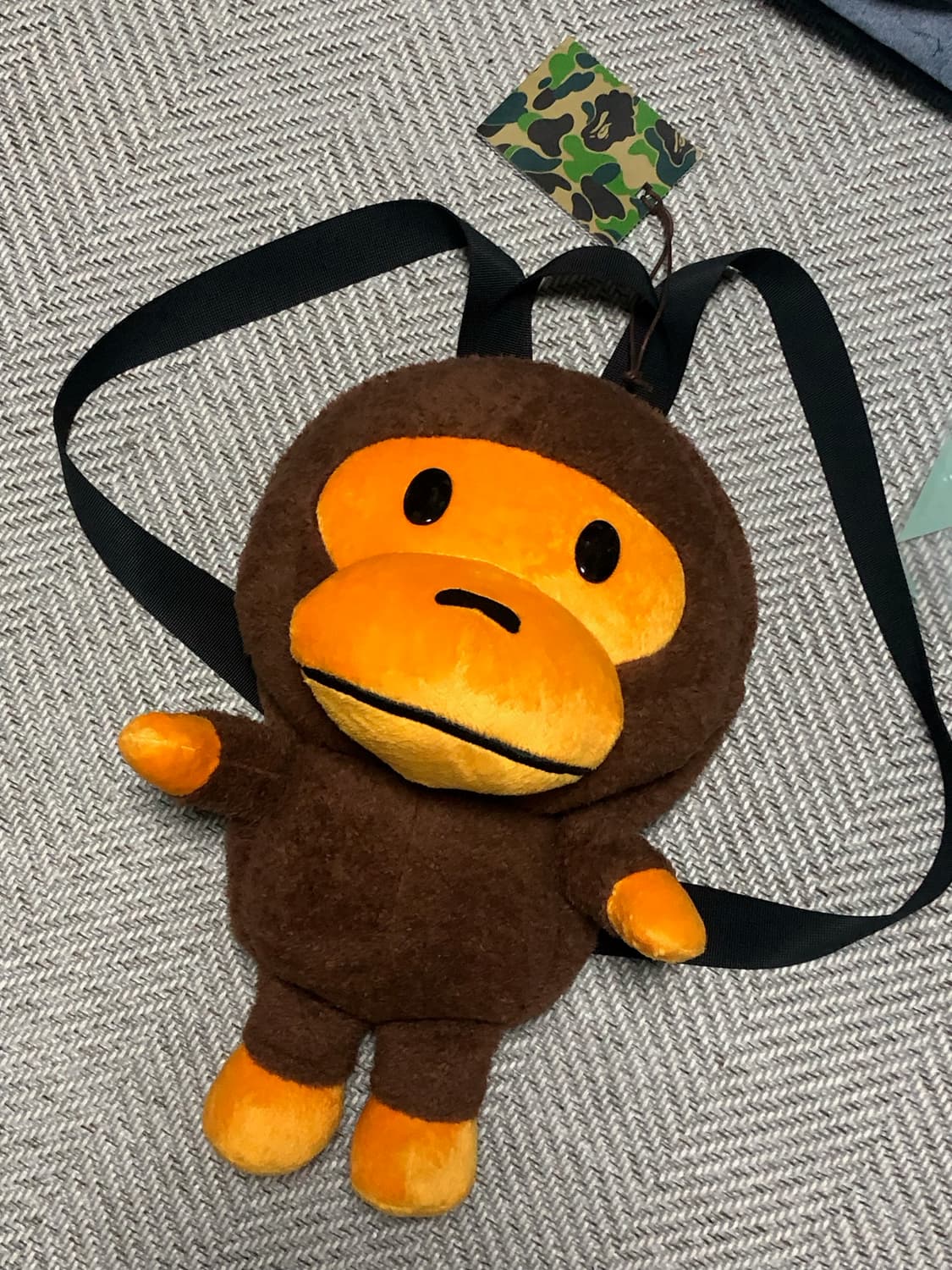 빈티지 베이프 베이비 마일로 플러시 백팩 상품이미지2