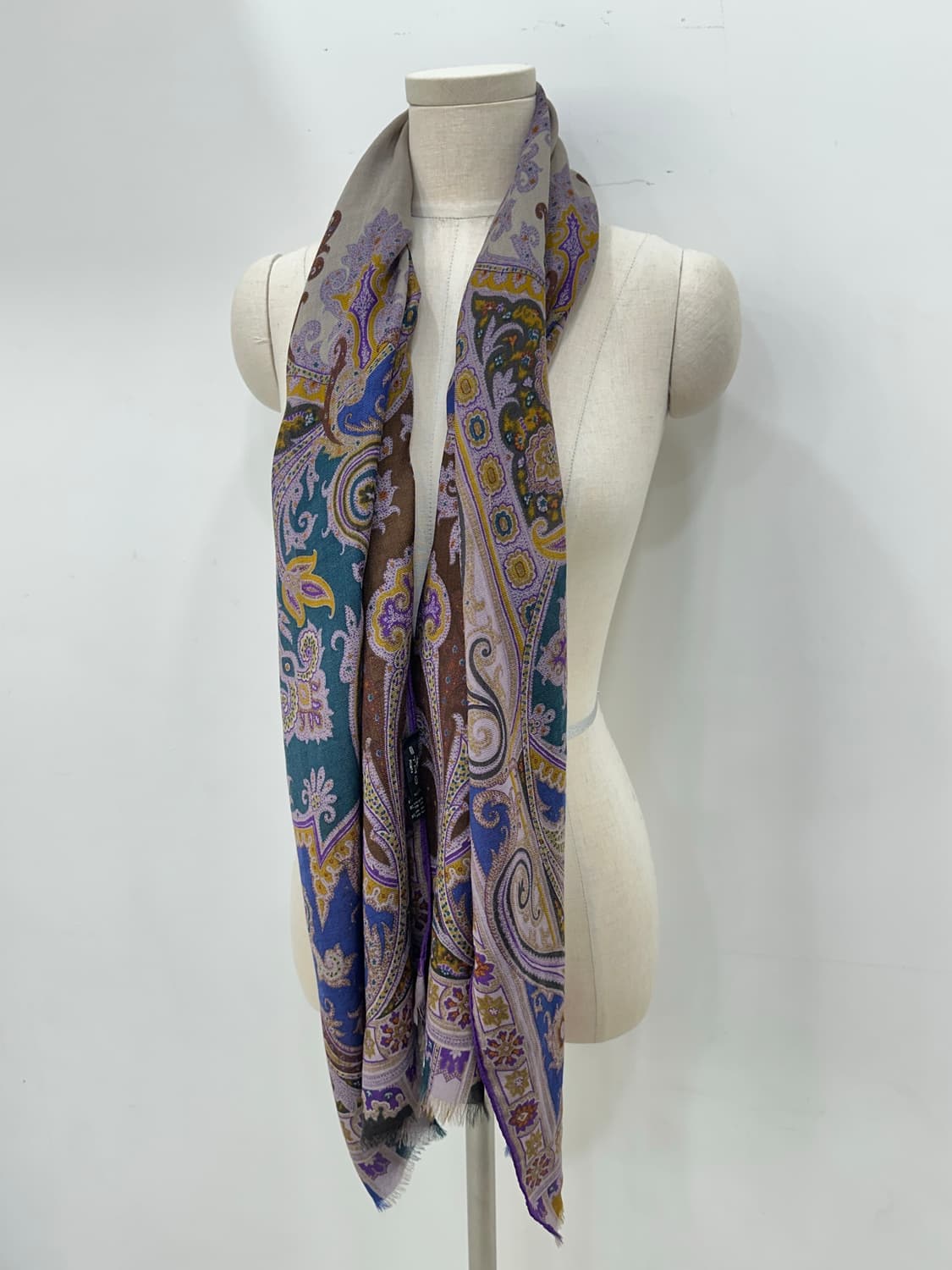 에트로 울 실크 머플러 상품이미지3