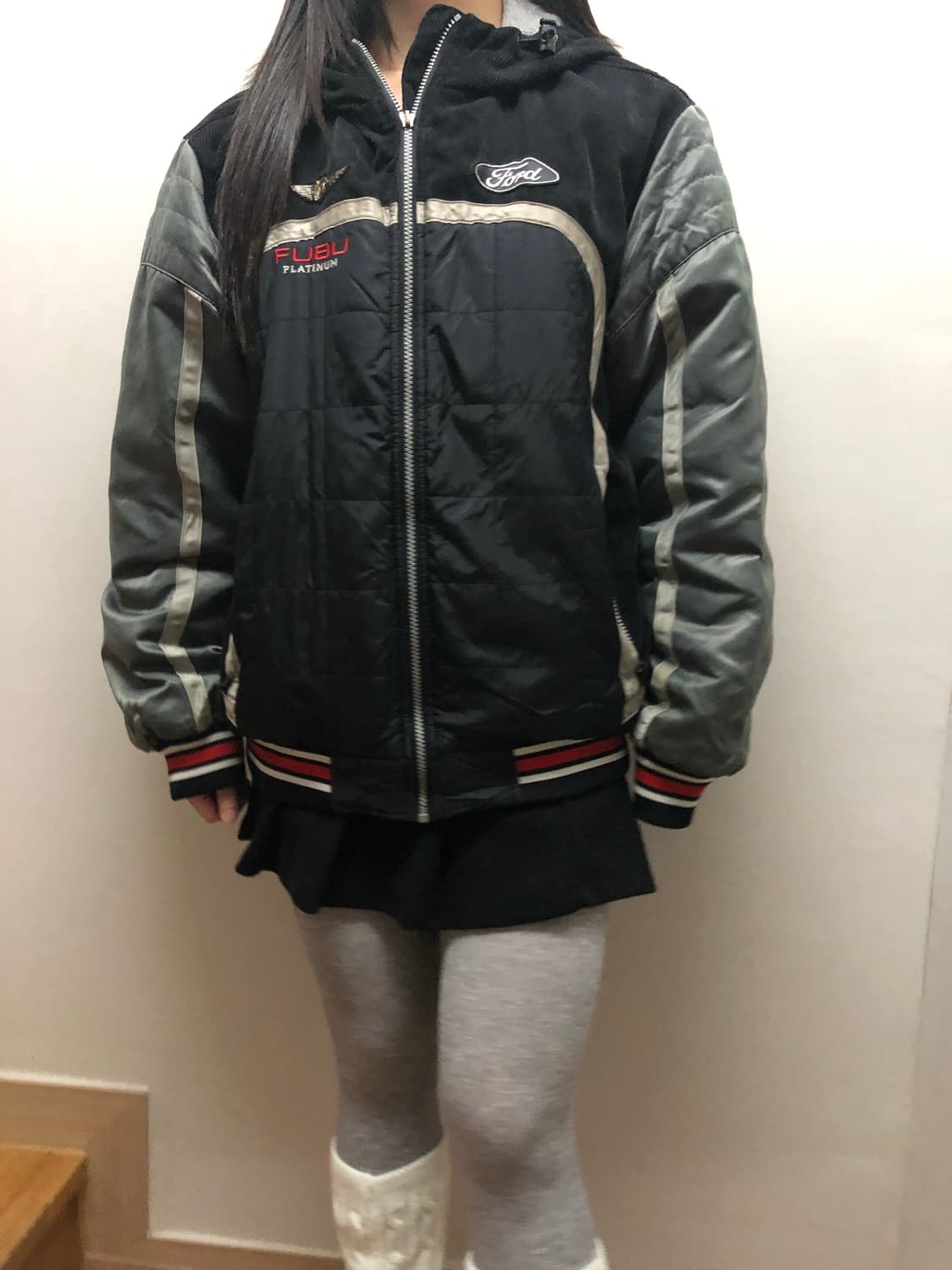 빈티지 푸부 블랙 펑크 점퍼 상품이미지5