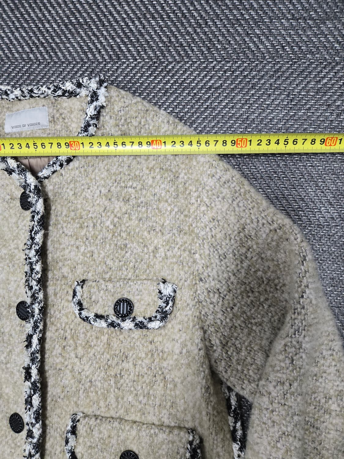 보브 VOICEOFVOICES 플랩포켓 트위드자켓 모94%자켓 상품이미지6