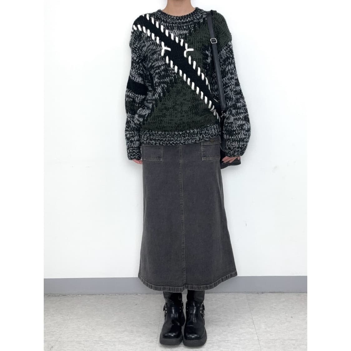 빈티지 유니크 니트 스웨터 상품이미지2