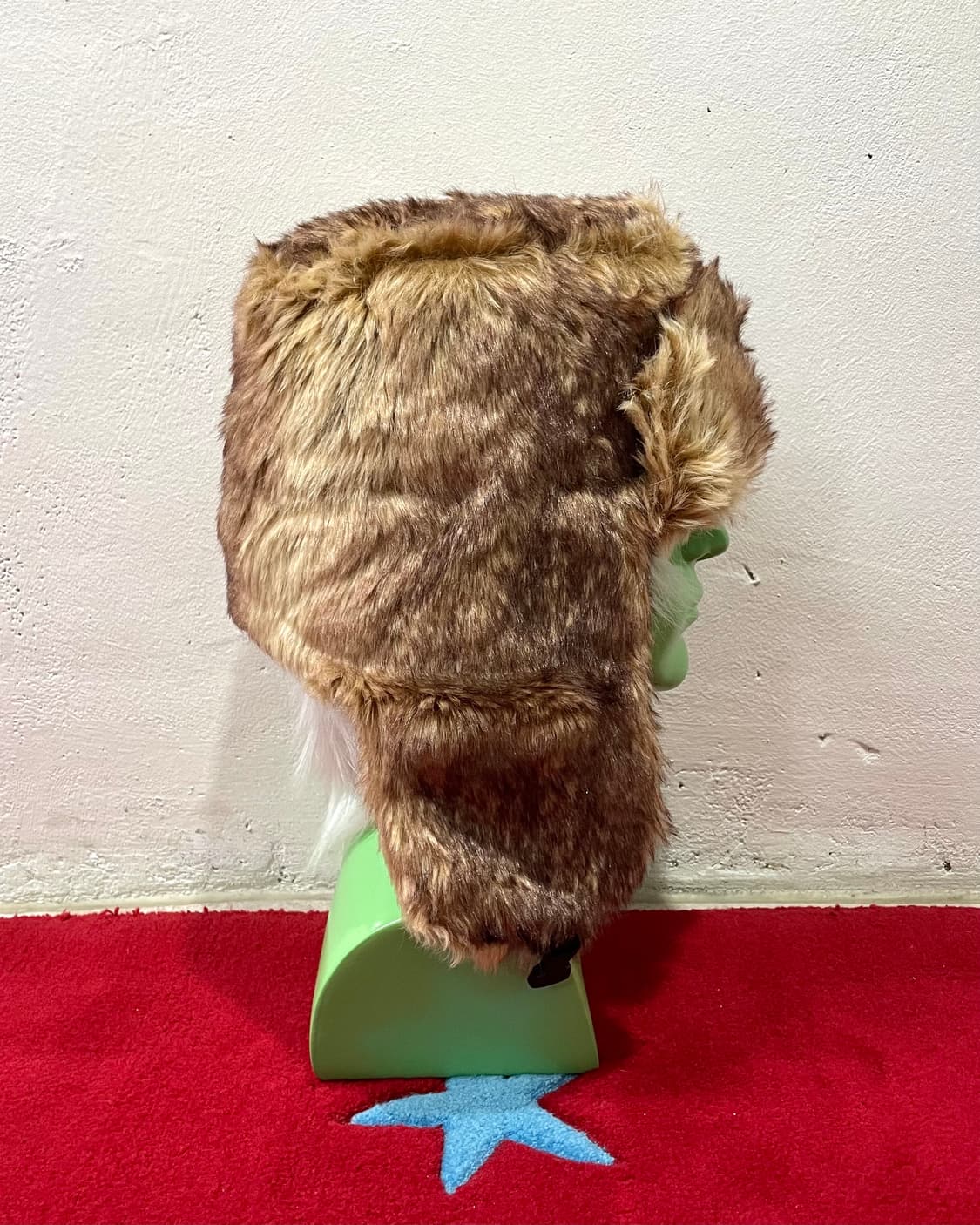 Brown fur big trapper hat 상품이미지3