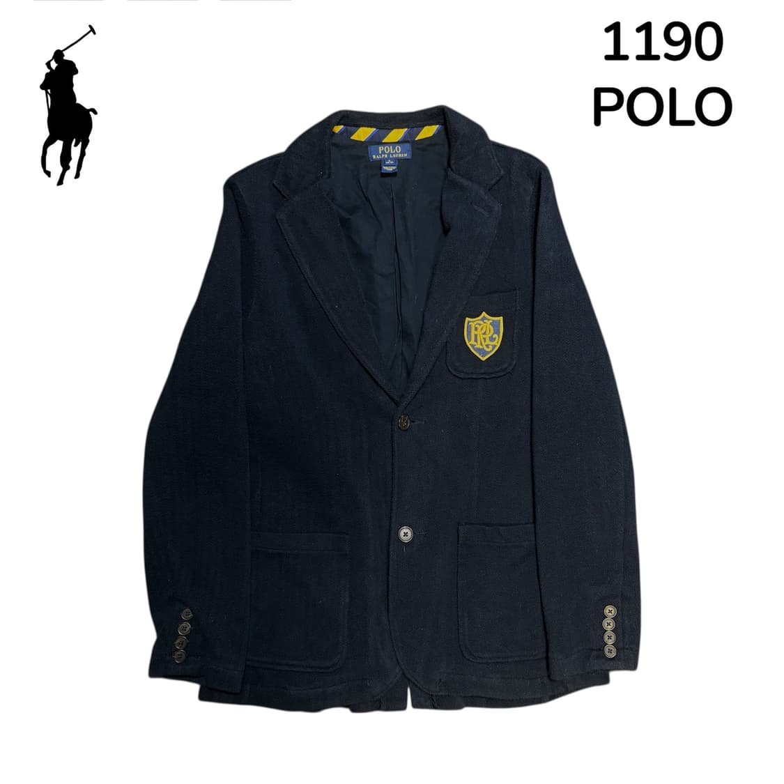 폴로 랄프로렌 금장 자수 블레이저 여성용 L 상품이미지2