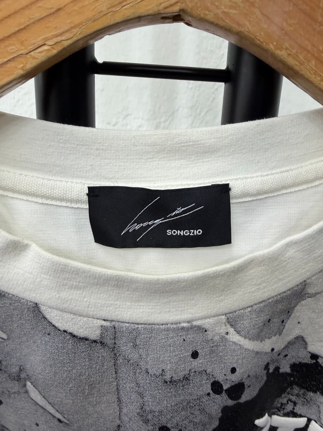 정품) 송지오옴므 프린팅 오버핏 반팔 티셔츠 48 상품이미지6