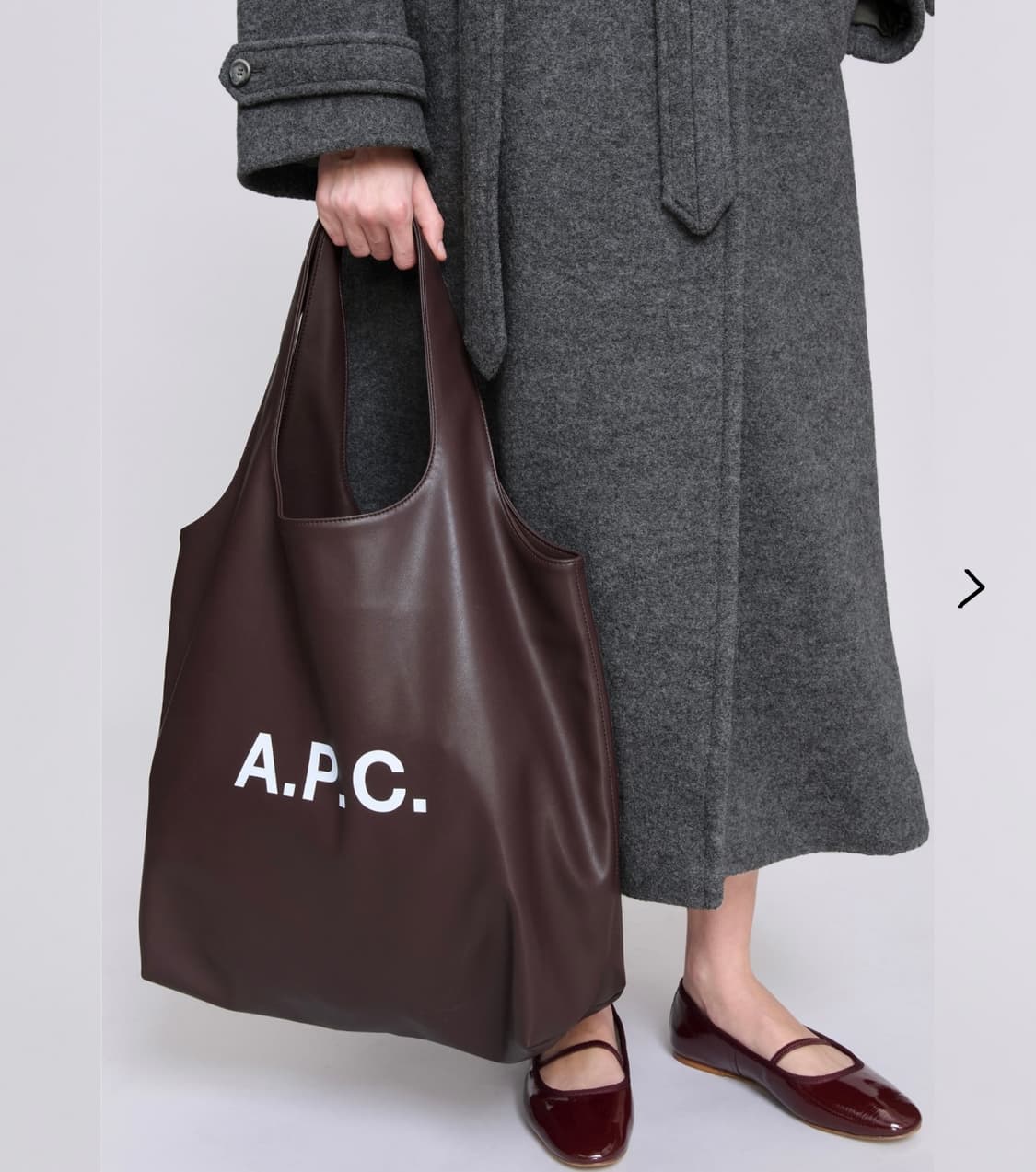 아페쎄 니논 리사이클 레더 토트백 블랙 상품이미지8