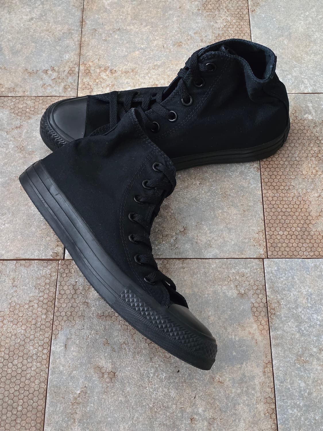 (240)컨버스 척테일러 올스타 하이 블랙 상품이미지6