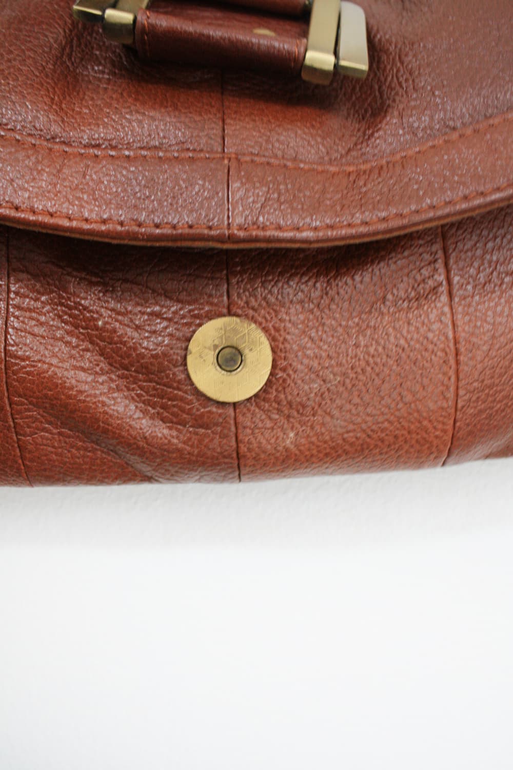 Vintage Brown Leather Bag 상품이미지4