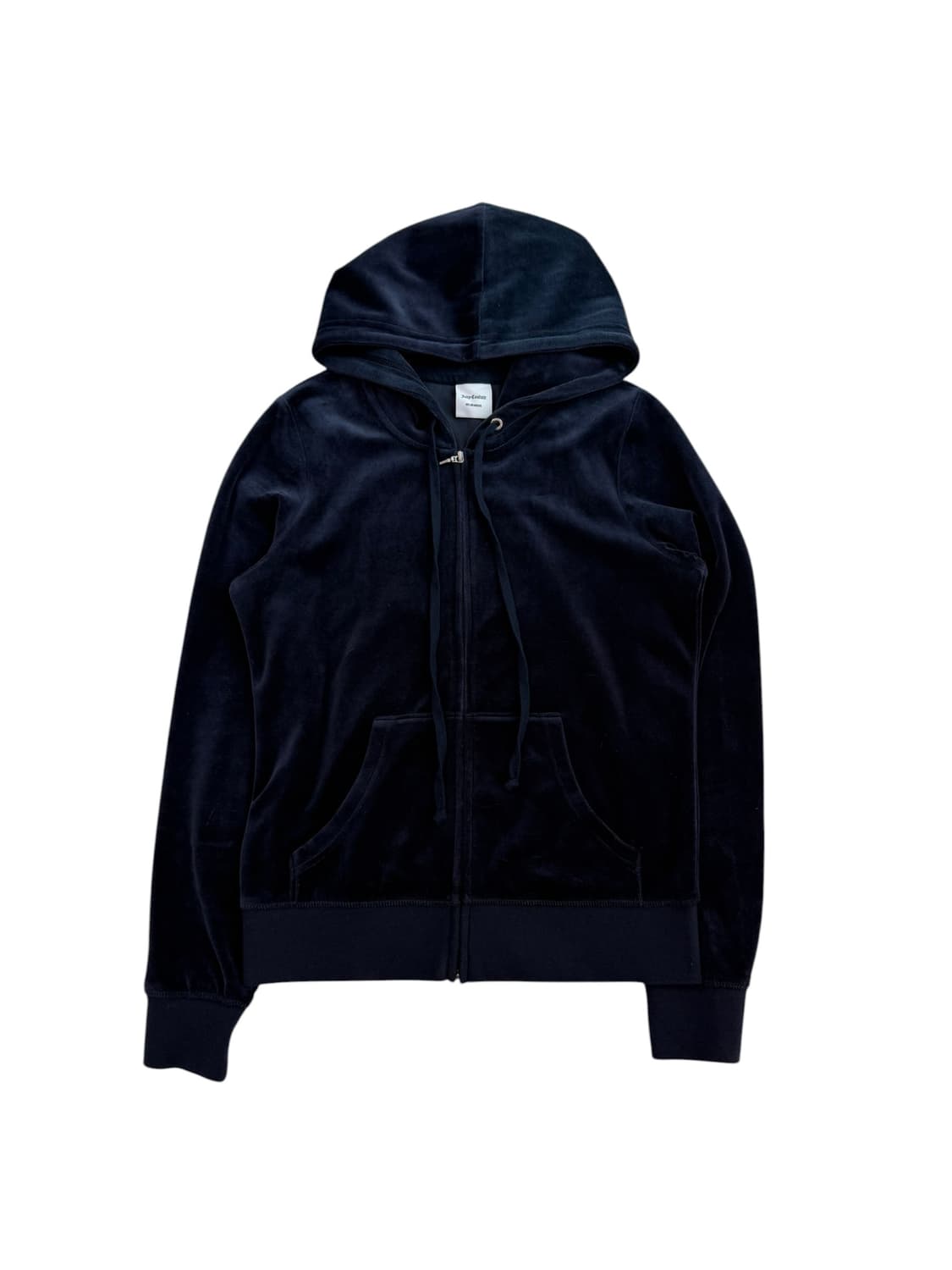 쥬씨 꾸뛰르 네이비 벨벳 후드집업 상품이미지5
