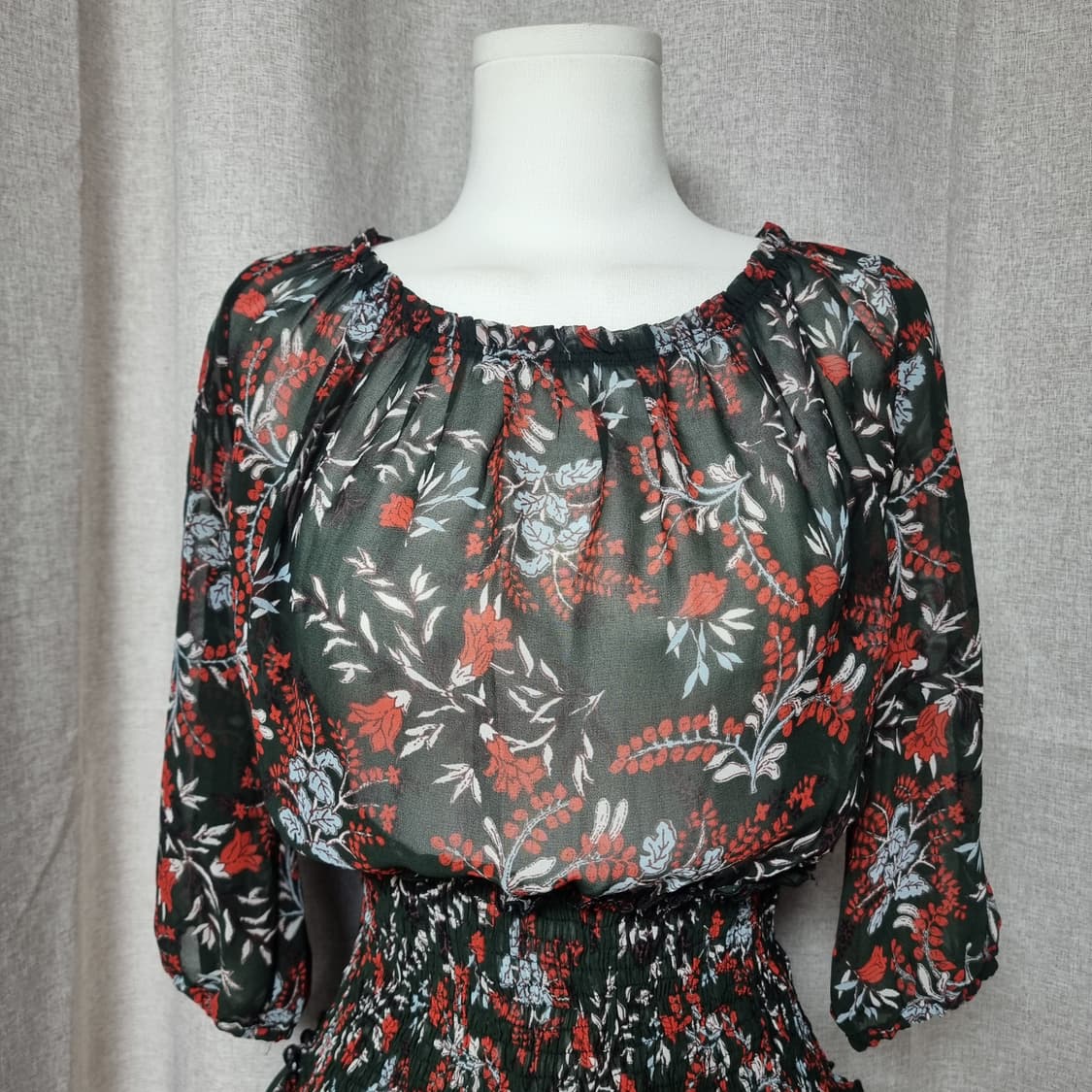 maje 마쥬 원피스 투웨이 프릴 시스루 (2사이즈/55) 상태최상 상품이미지6