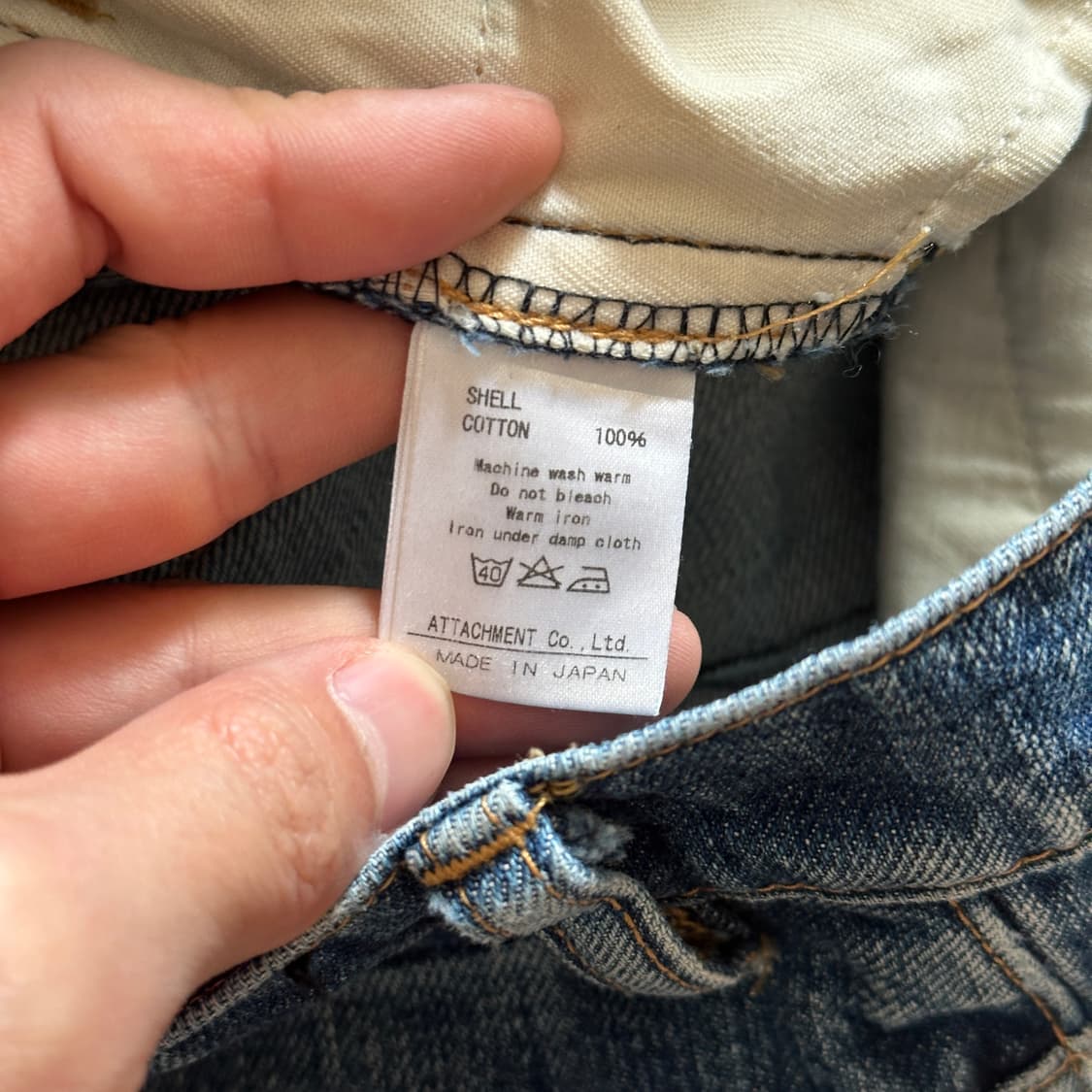 Kazuyuki Kumagai Attachment denim pants 상품이미지7