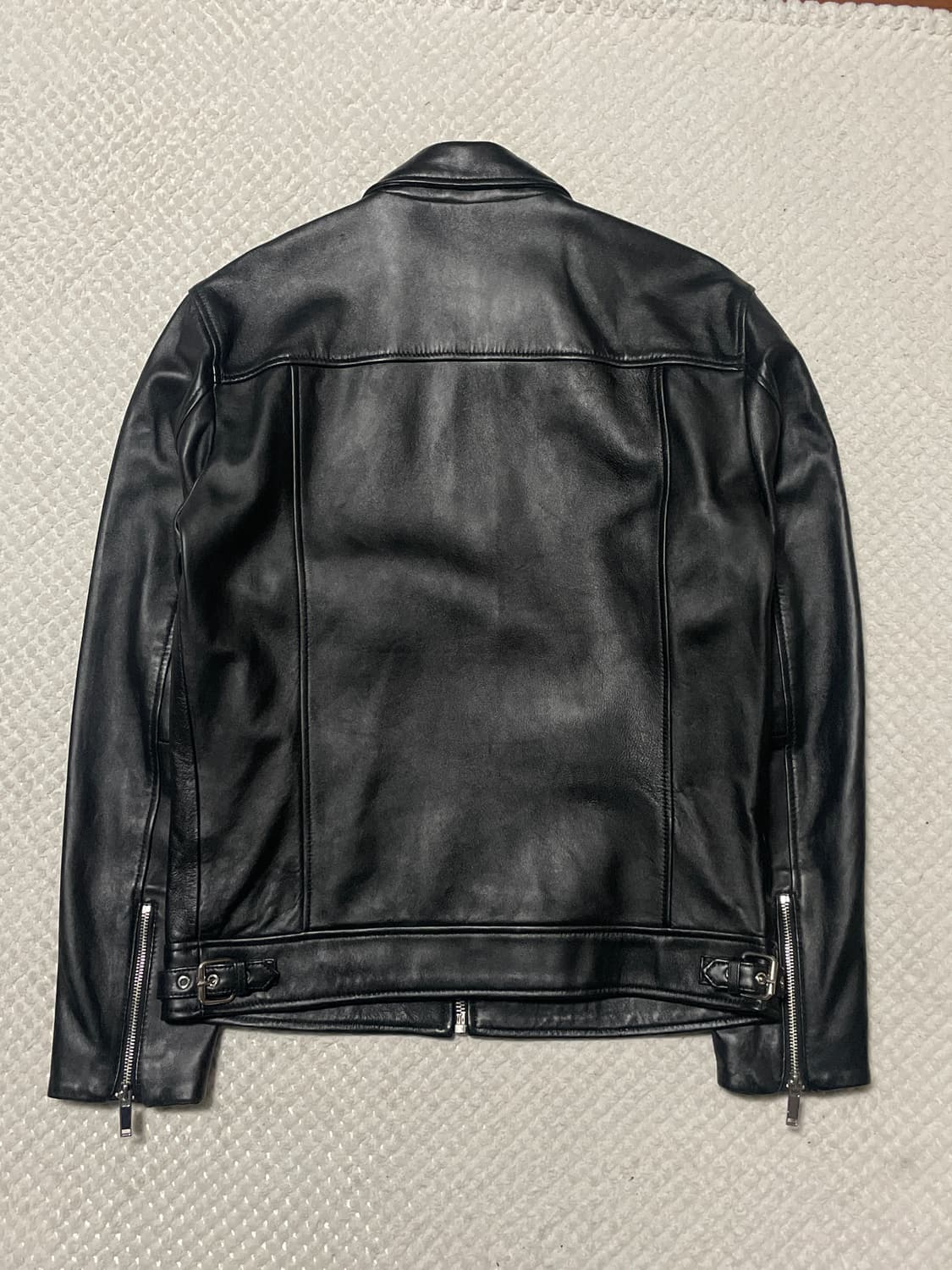 ZARA 웨스턴 무드 램스킨 양가죽 스포츠 레더 자켓 상품이미지2