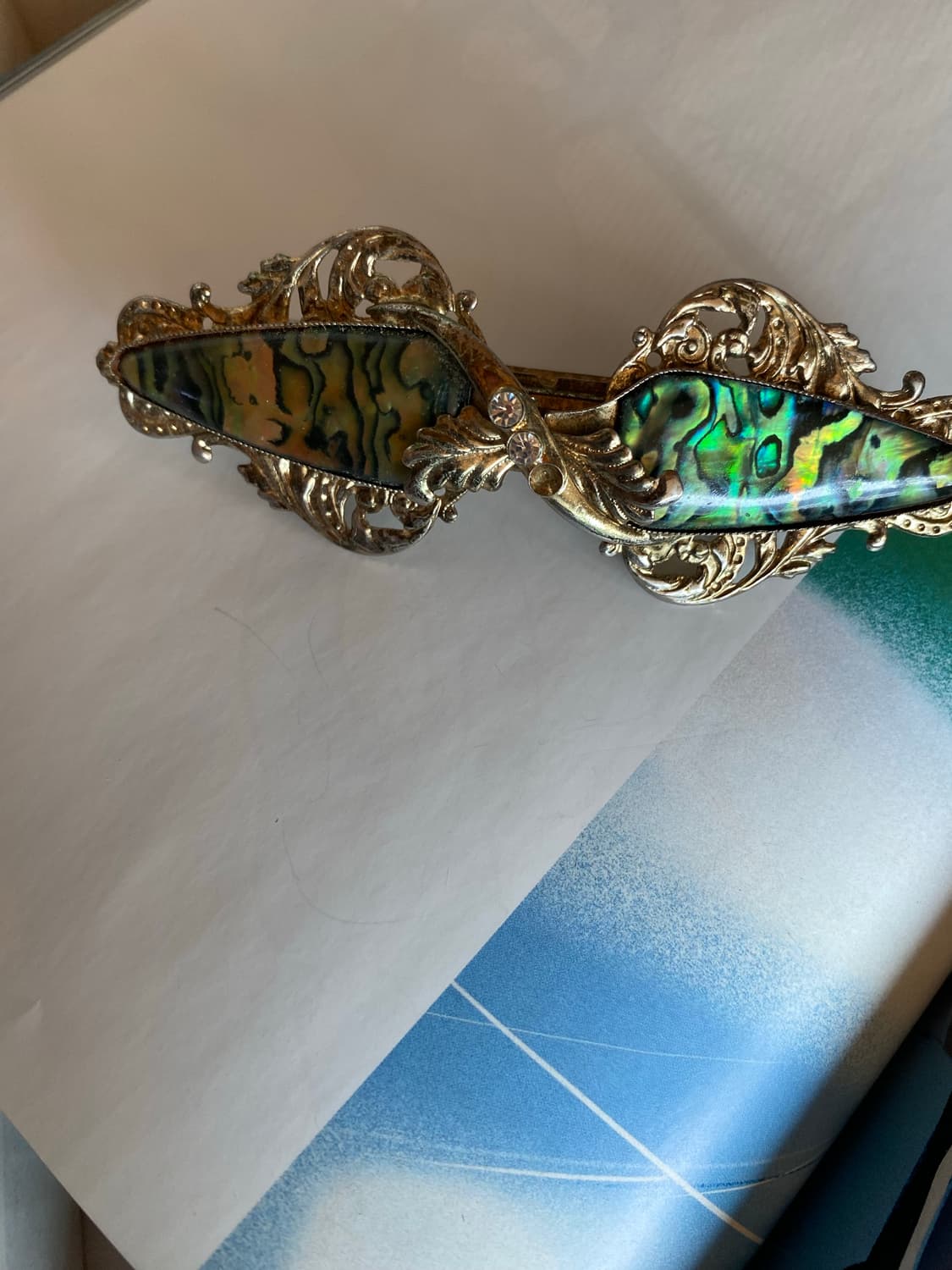 자게 무늬 헤어핀 ( 호피 서비스) 상품이미지1