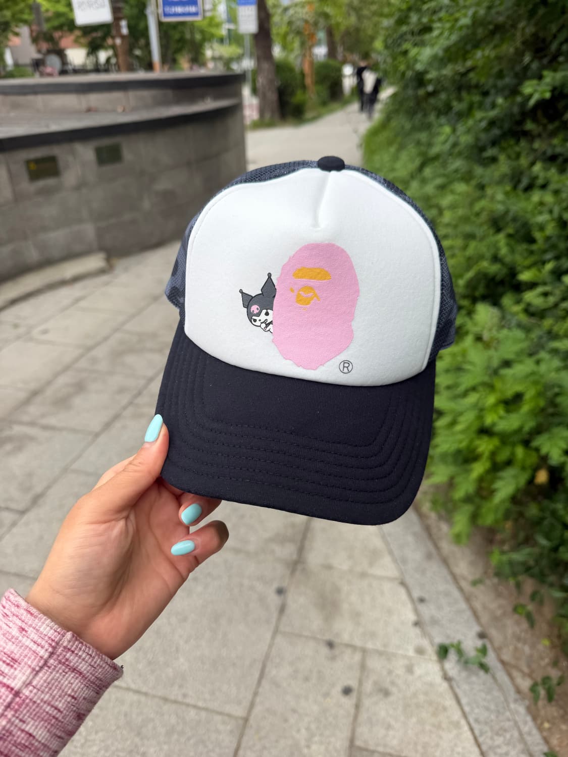 베이프 bape 쿠로미 산리오 모자 상품이미지2