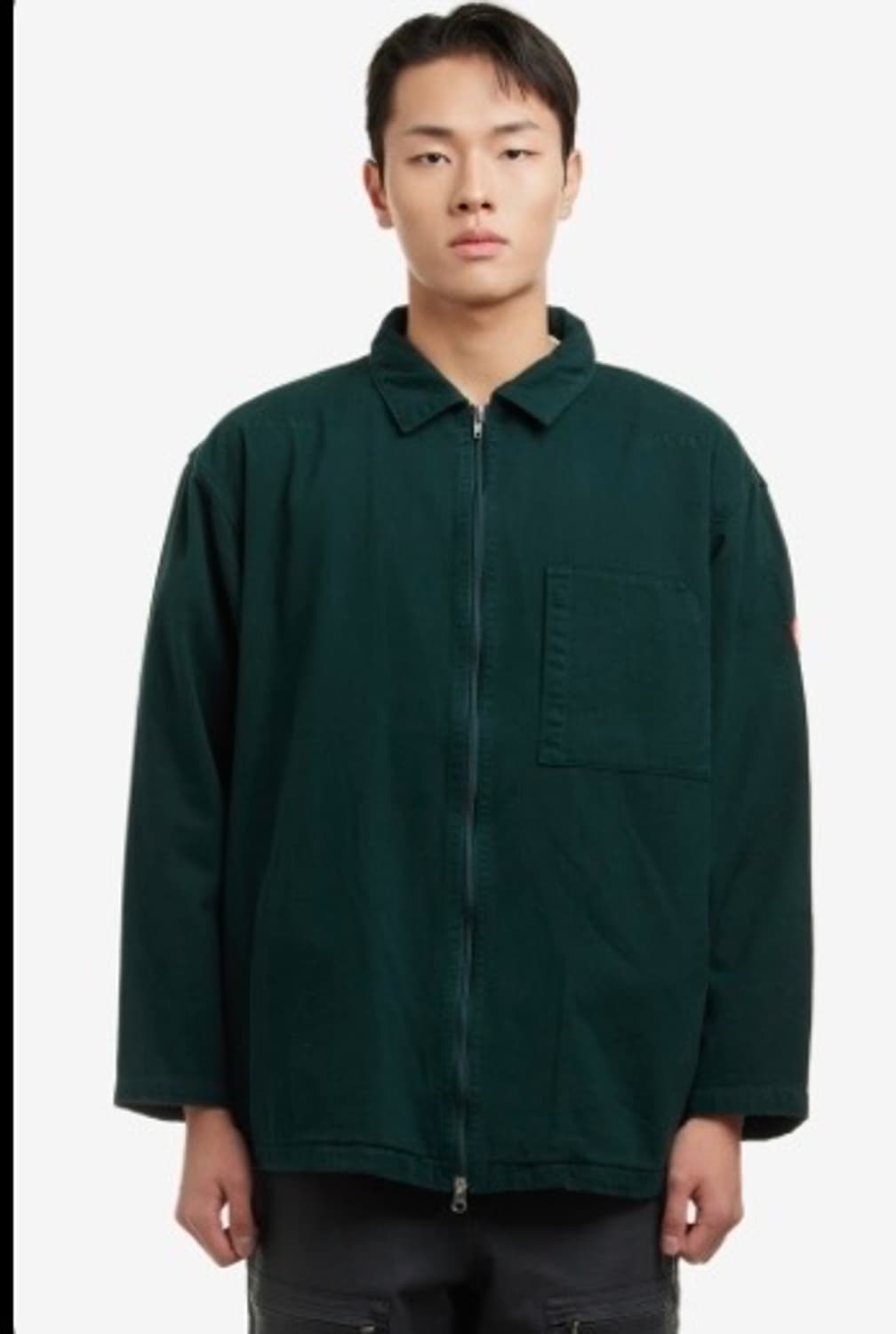 [S] 카브엠트 코튼 집 라이트 자켓 그린 상품이미지1