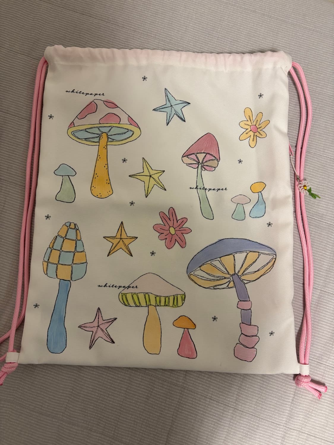 화이트페이퍼 스트링 백팩 상품이미지3