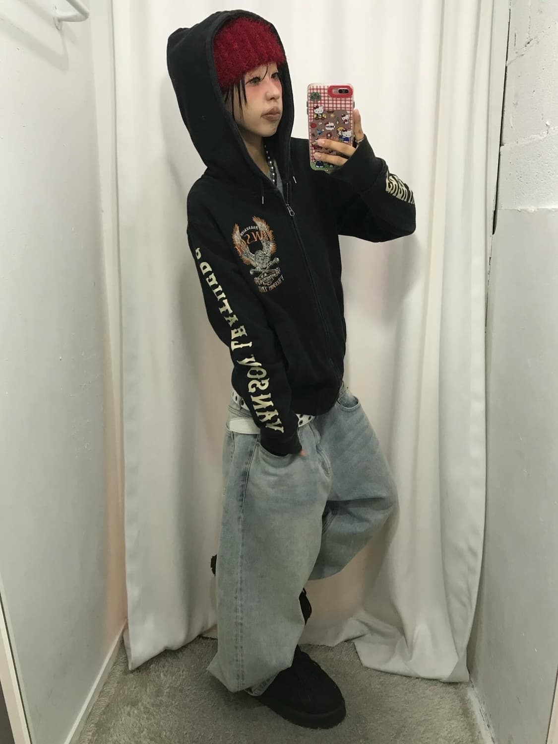 Vanson Embroidery Hood Zip-Up 상품이미지6