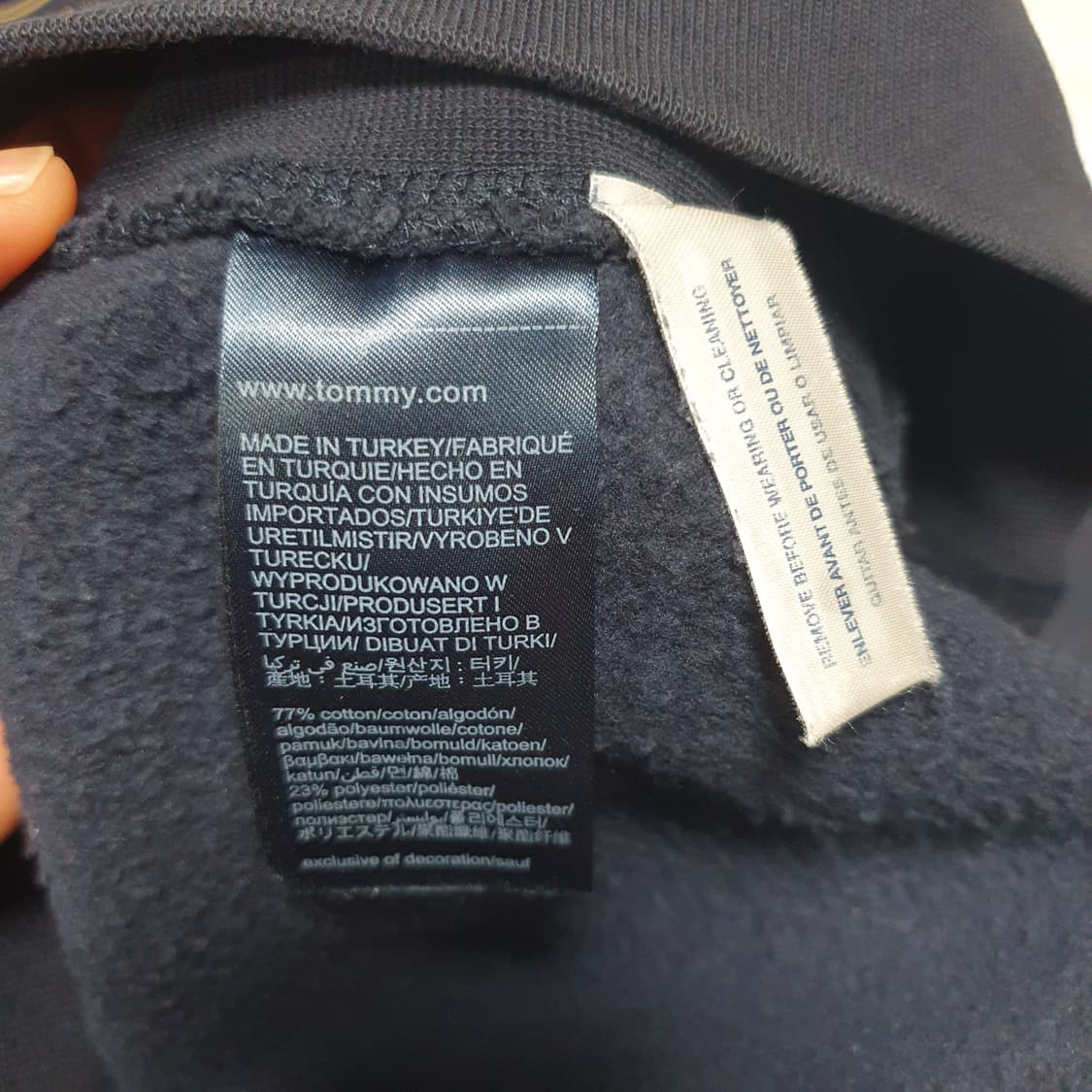 [XL] 일본빈티지 타미힐피거 후드(기모/네이비컬러) 상품이미지4