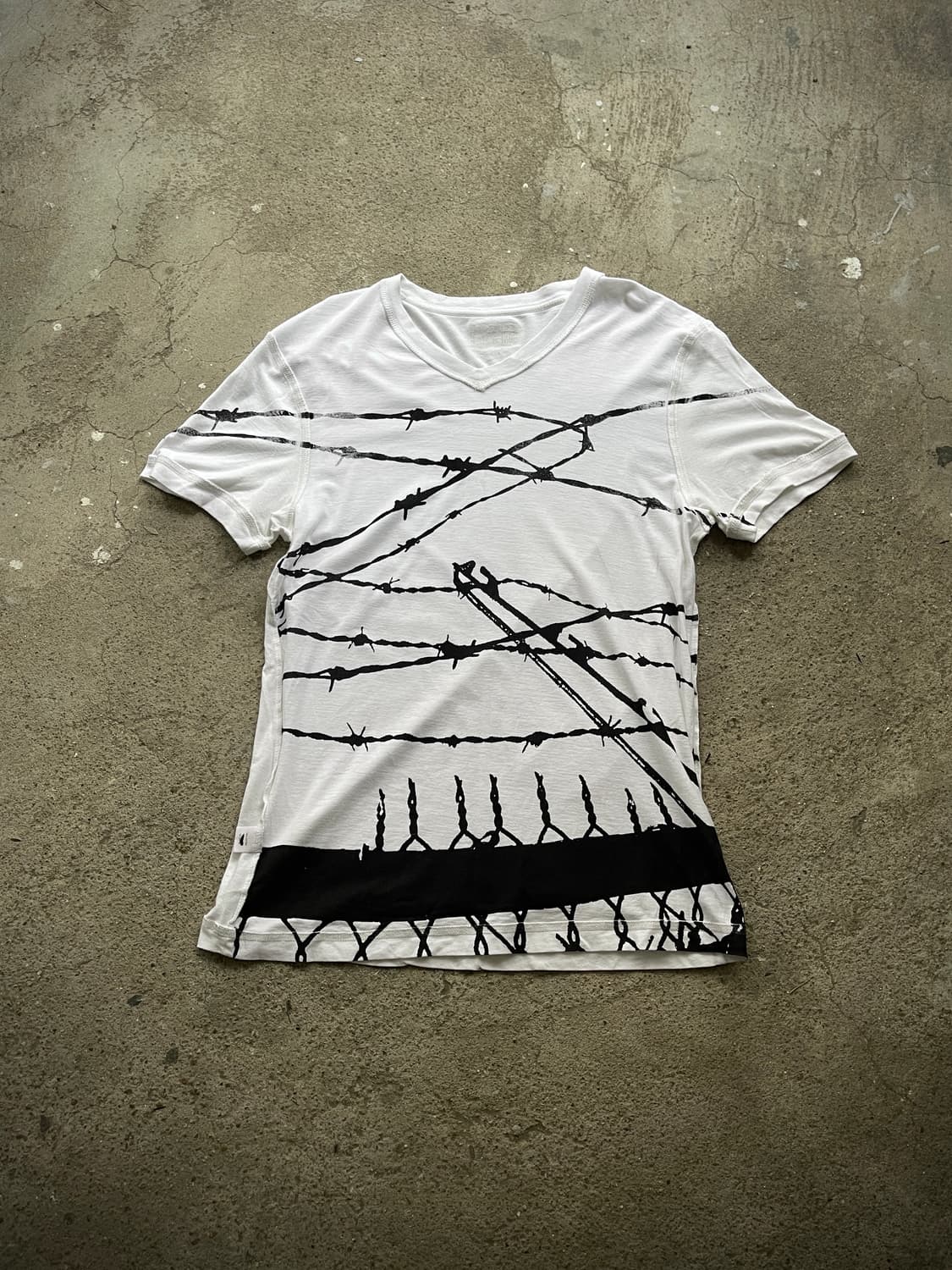 (Unknown)y2k both v neck t 상품이미지3