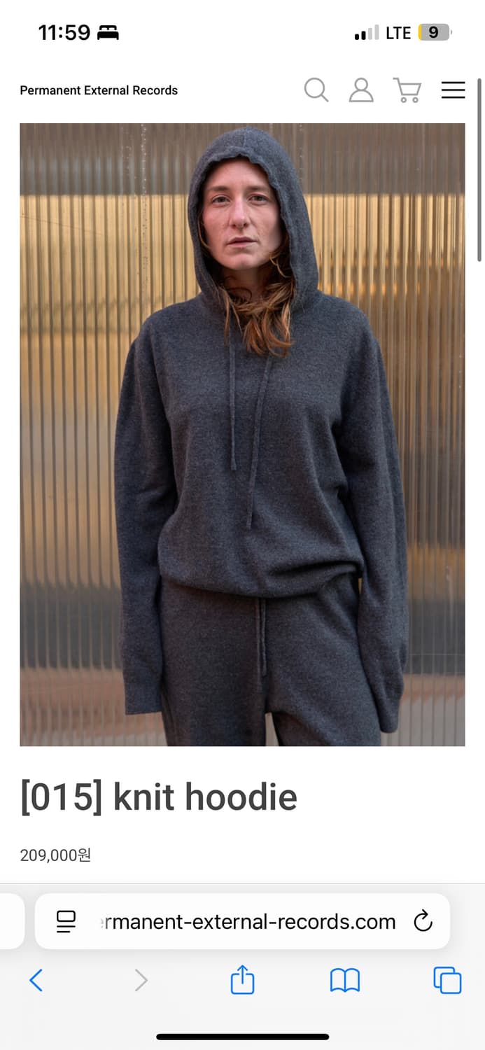 머듈 니트 후디 상품이미지1