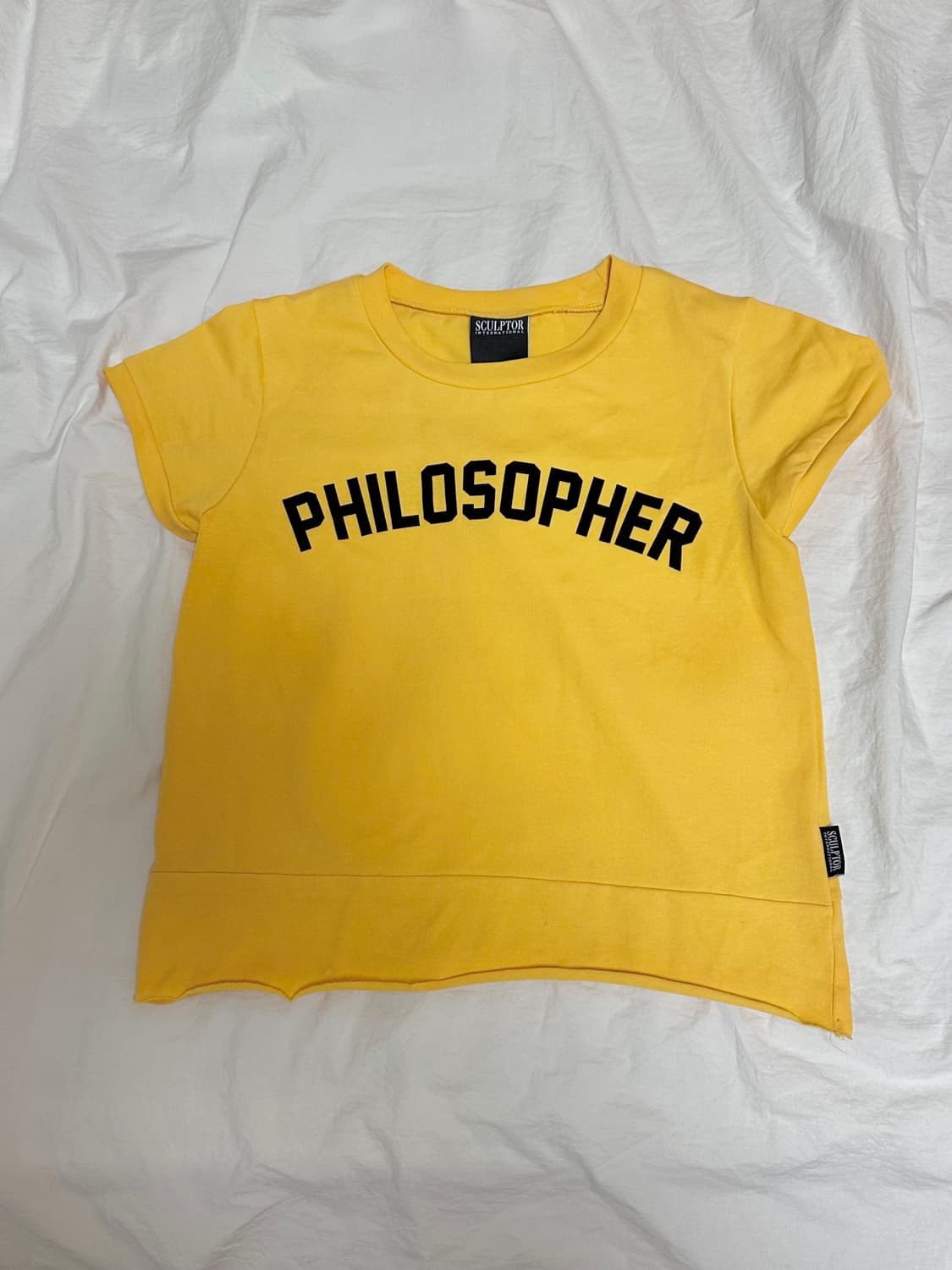 스컬프터 philosopher baby tee 옐로우 상품이미지3
