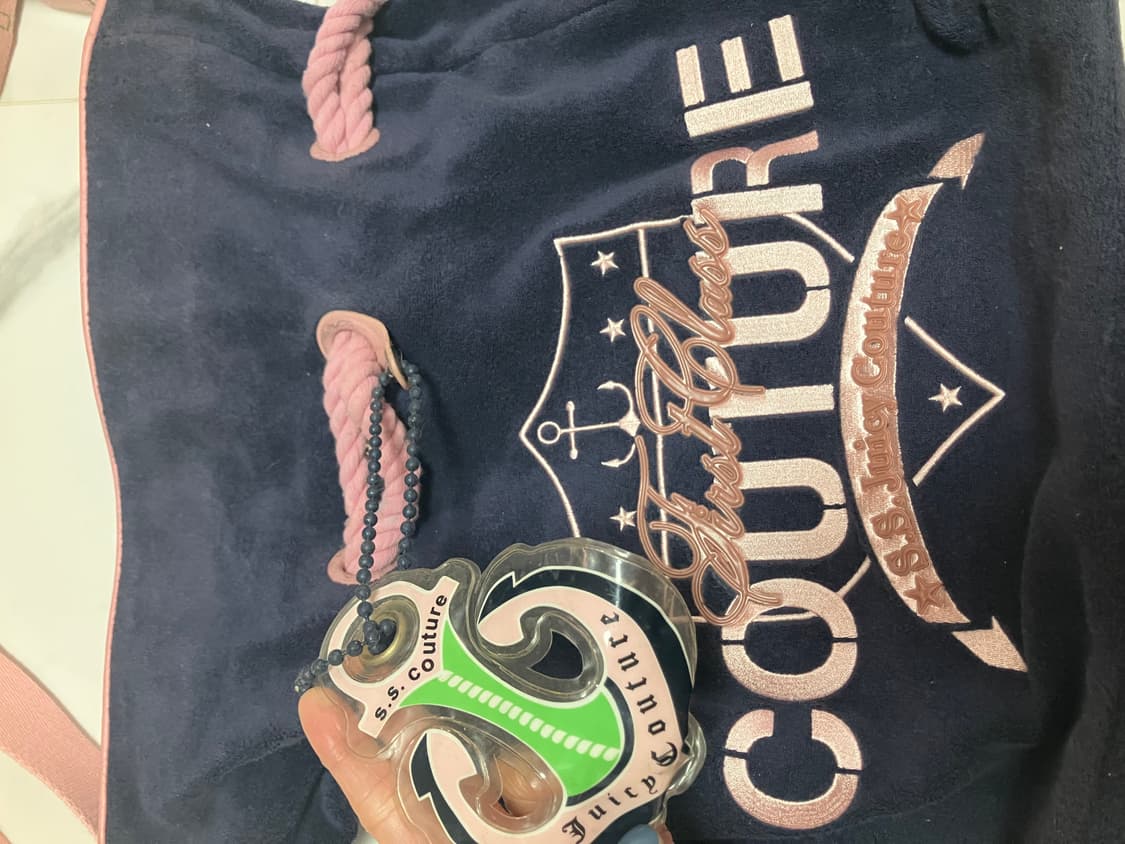 y2k 쥬시 꾸뛰르 juicy couture 숄더백 크로스백 벨루어 비치 상품이미지7