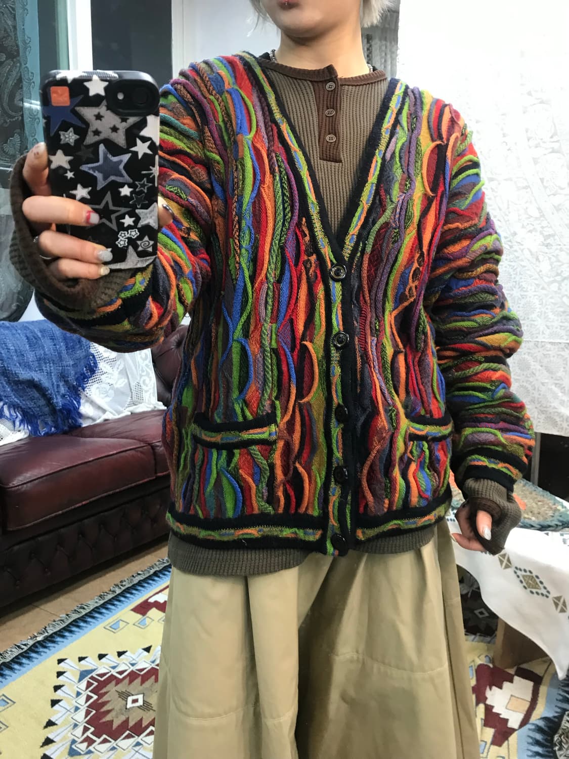 LIMNOS 케이블 니트 가디건  상품이미지1