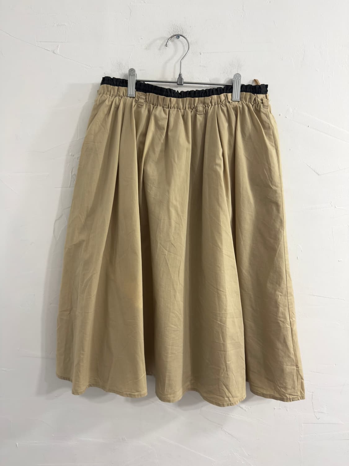comme ca ism beige layered midi skirt 상품이미지2
