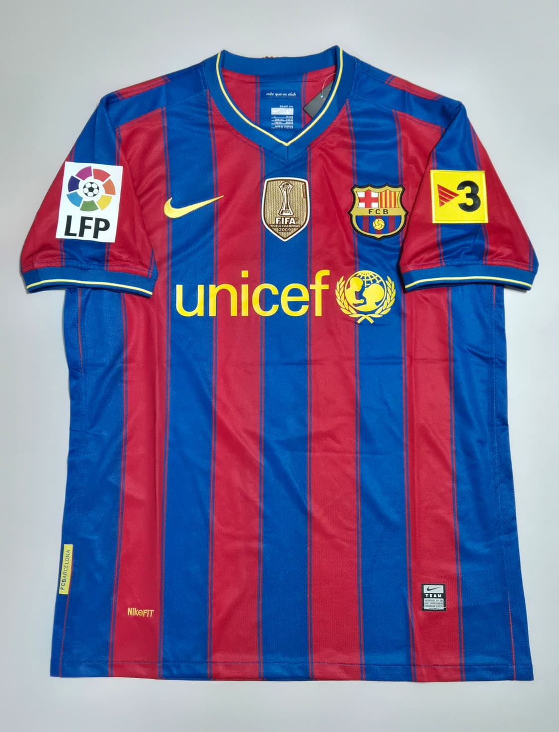 09-10 바르샤 홈 즐라탄 이브라히모비치 유니폼 L 레플리카 상품이미지2