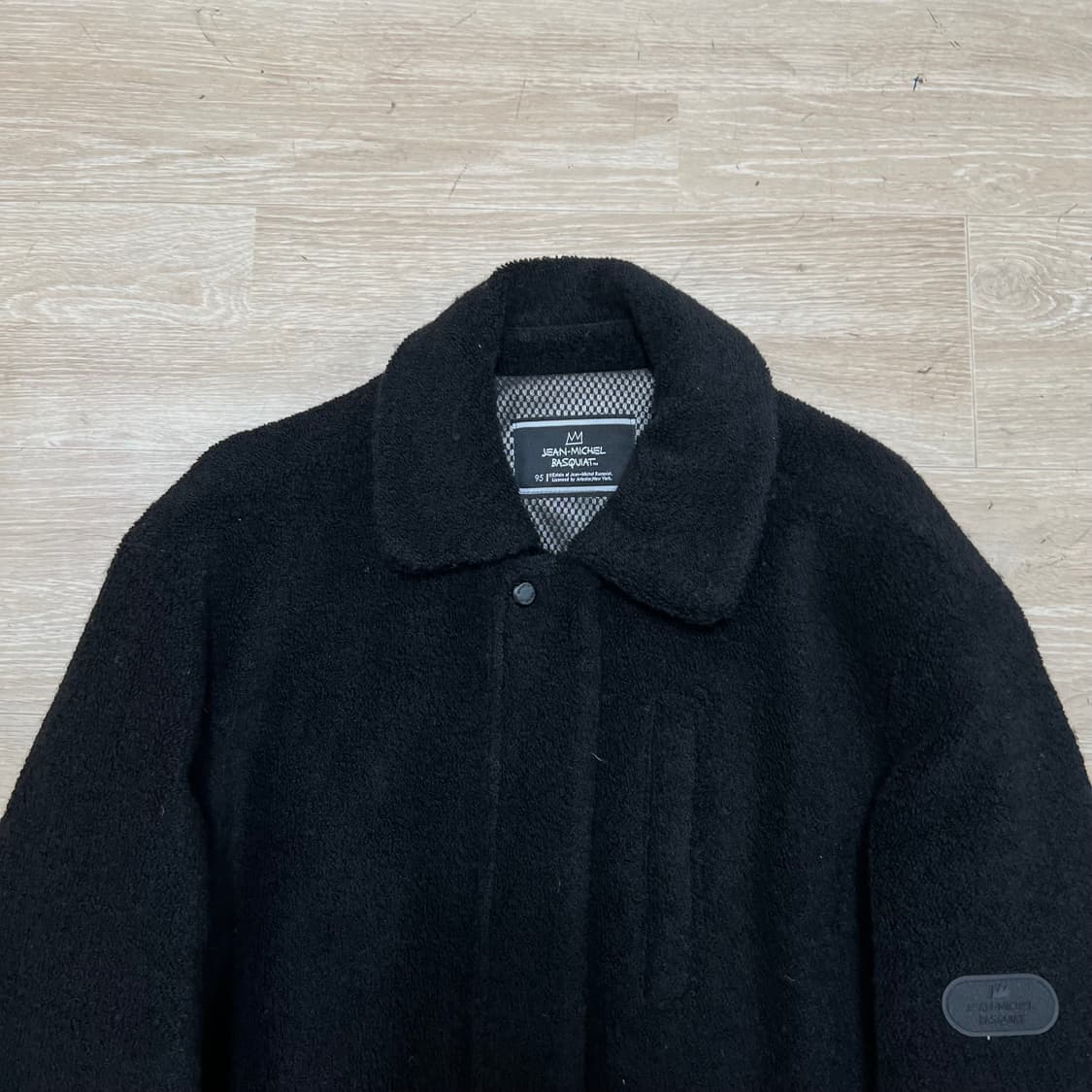 장 미쉘 바스키아 와펜 뽀글이 후리스 플리스 자켓 [블랙] M/95 상품이미지2