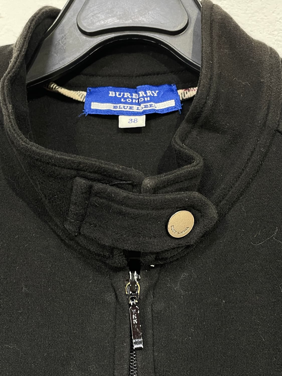 버버리 블랙 넥 카라 포인트 블랙 져지 집업 38 상품이미지9