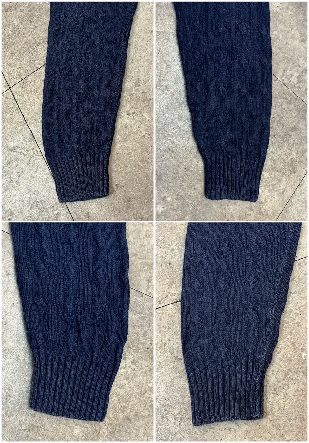 폴로 랄프로렌 꽈배기 니트 네이비 XL #csz3551 상품이미지9