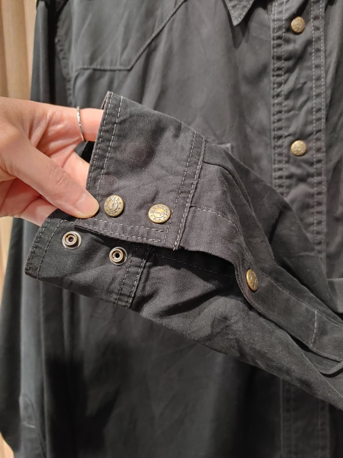 무배) 랭글러 어센틱 웨스턴 셔츠 - L 상품이미지5