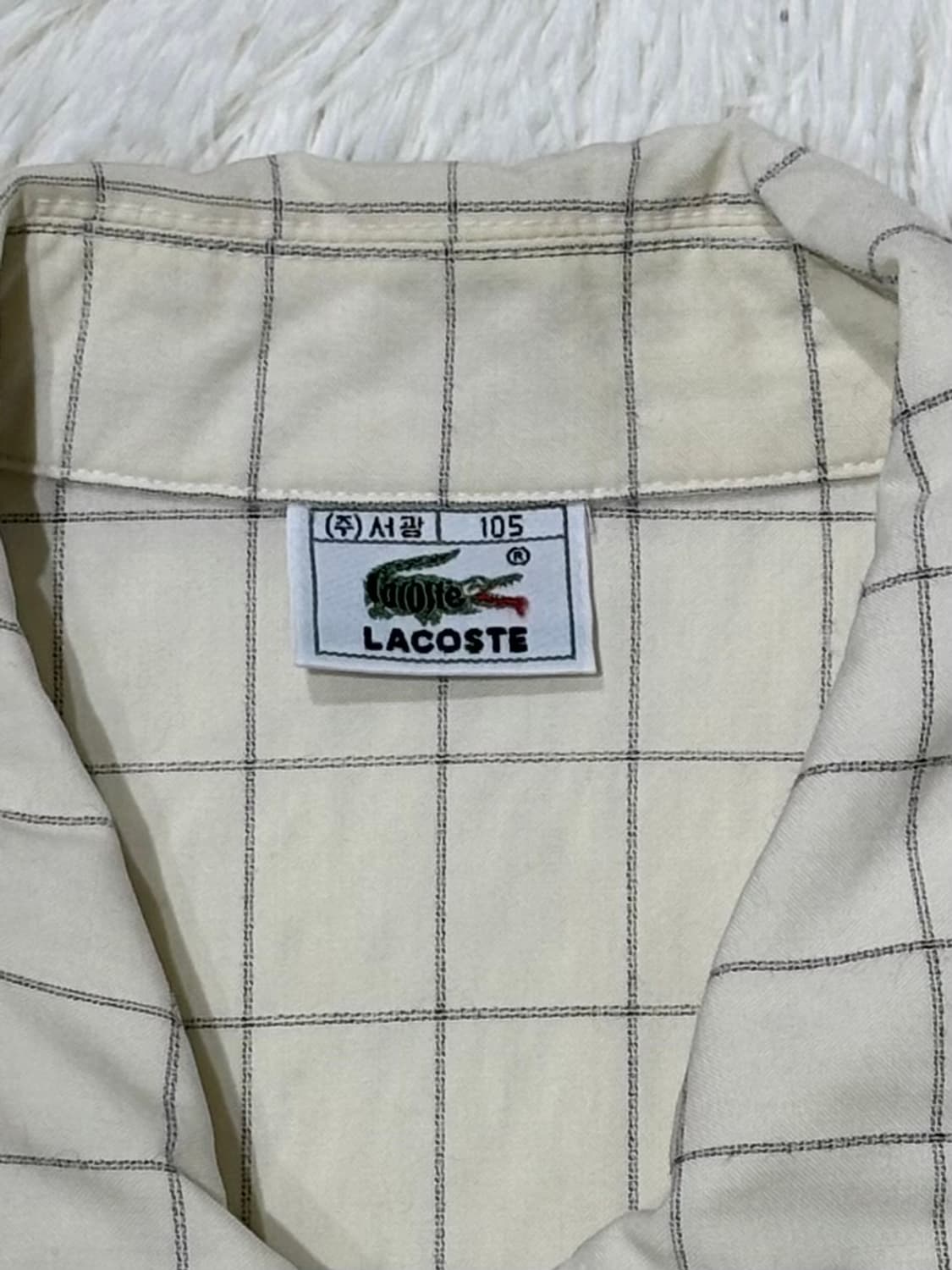 라코스테 90‘s 빅로고 체크 자켓 상품이미지6