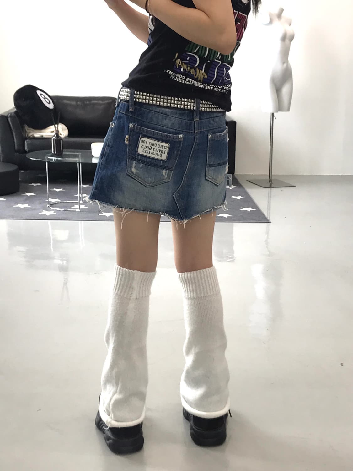  Jpn kitsch denim mini skirts 상품이미지1