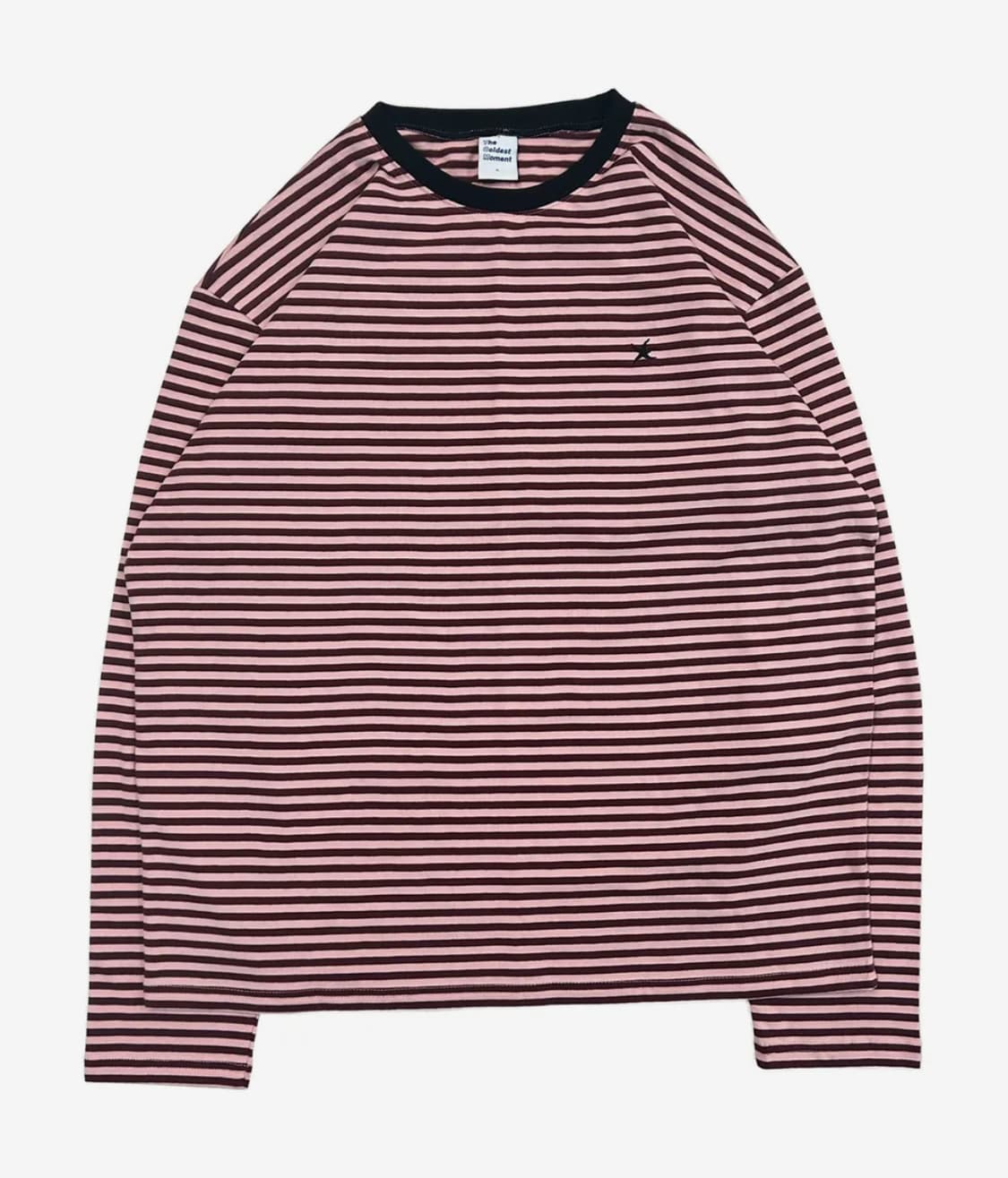 TCM mini logo stripe long sleeve (pink/r 상품이미지1