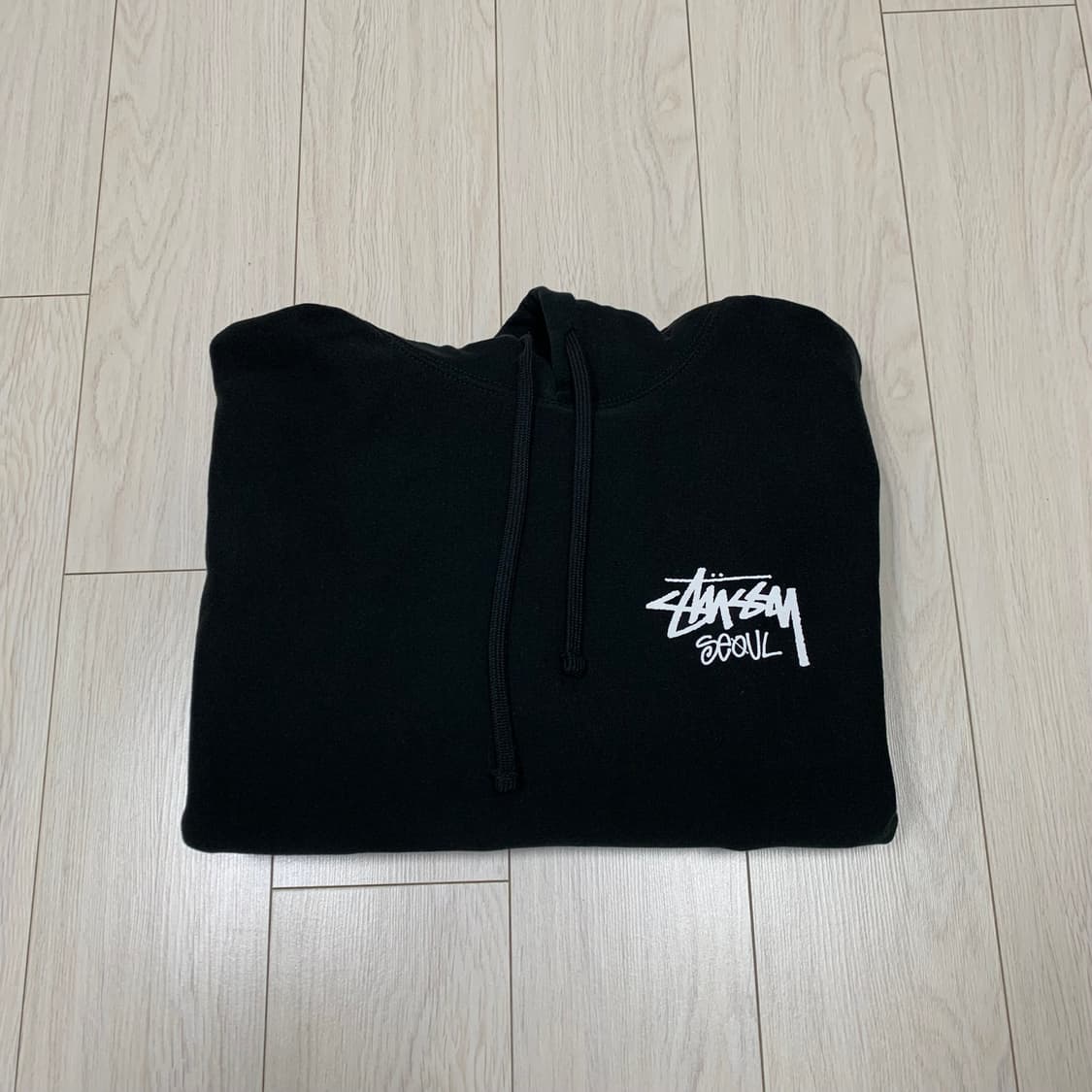 스투시 서울 후드 블랙 M 상품이미지1