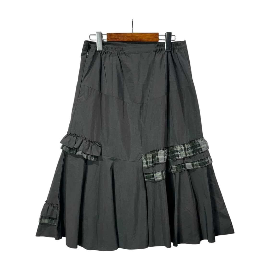 [JPN] 빈티지 체크 프릴 스커트 상품이미지1