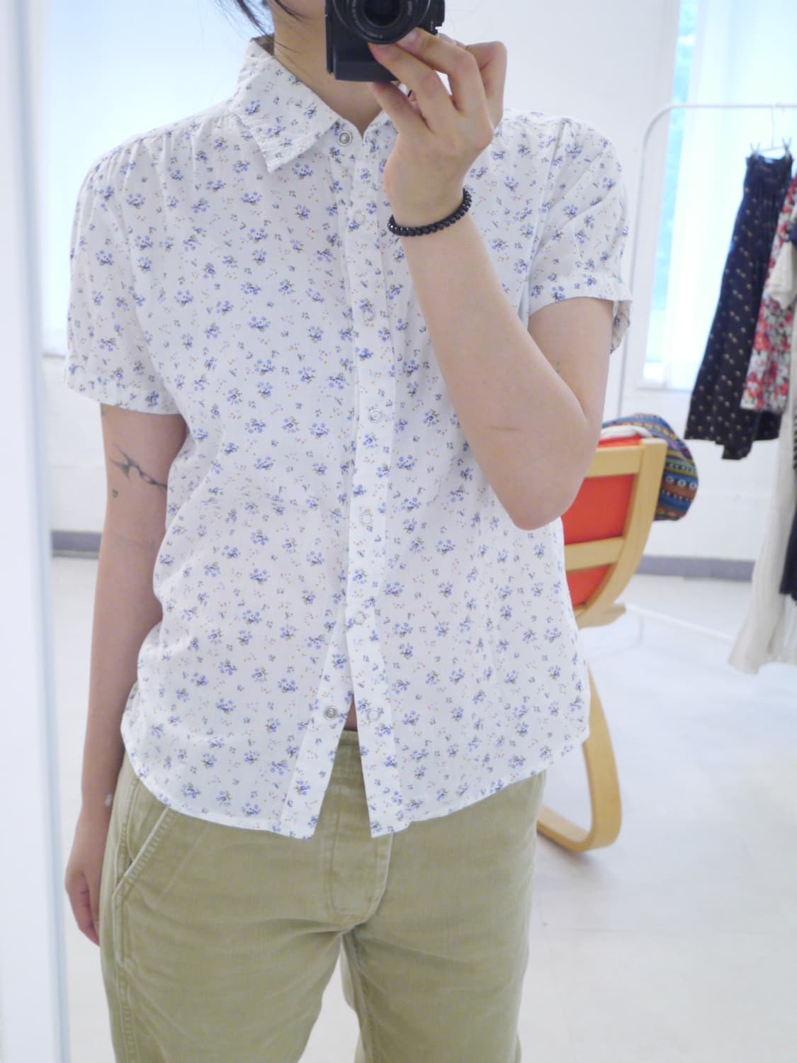 [Avarice] floral cotton shirt 상품이미지5