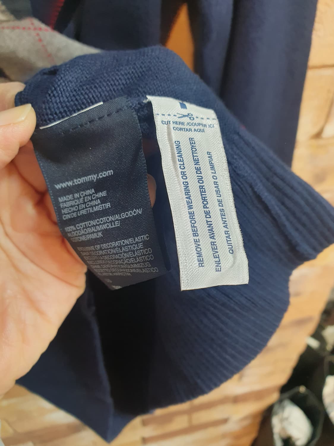 새상품)타미힐피거 아가일 니트 남성  상품이미지5