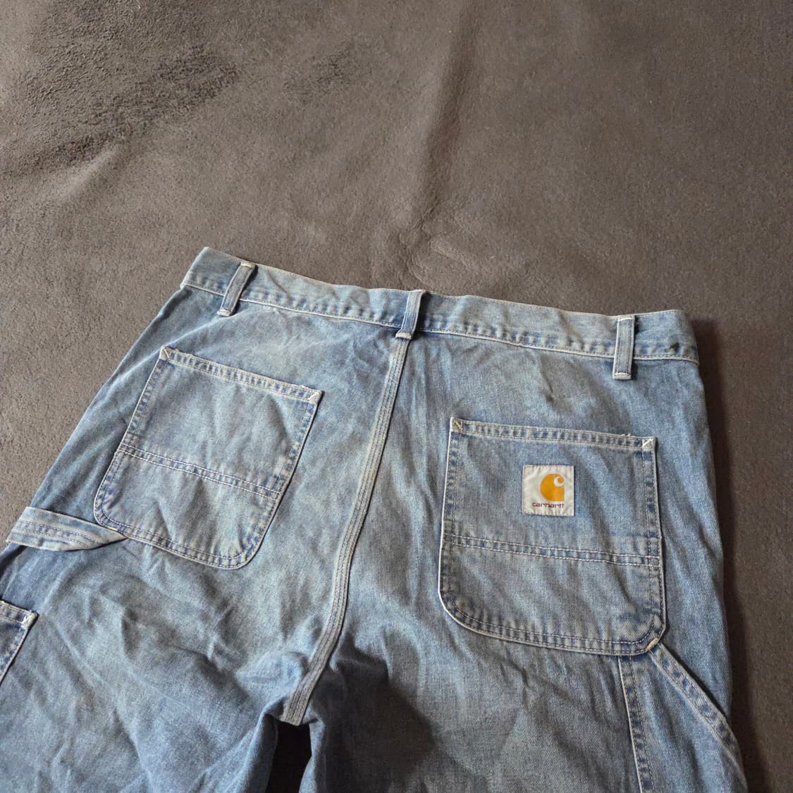 칼하트 wip 럭 싱글 니 카펜터 데님 팬츠 32 (34-36인치) 상품이미지3